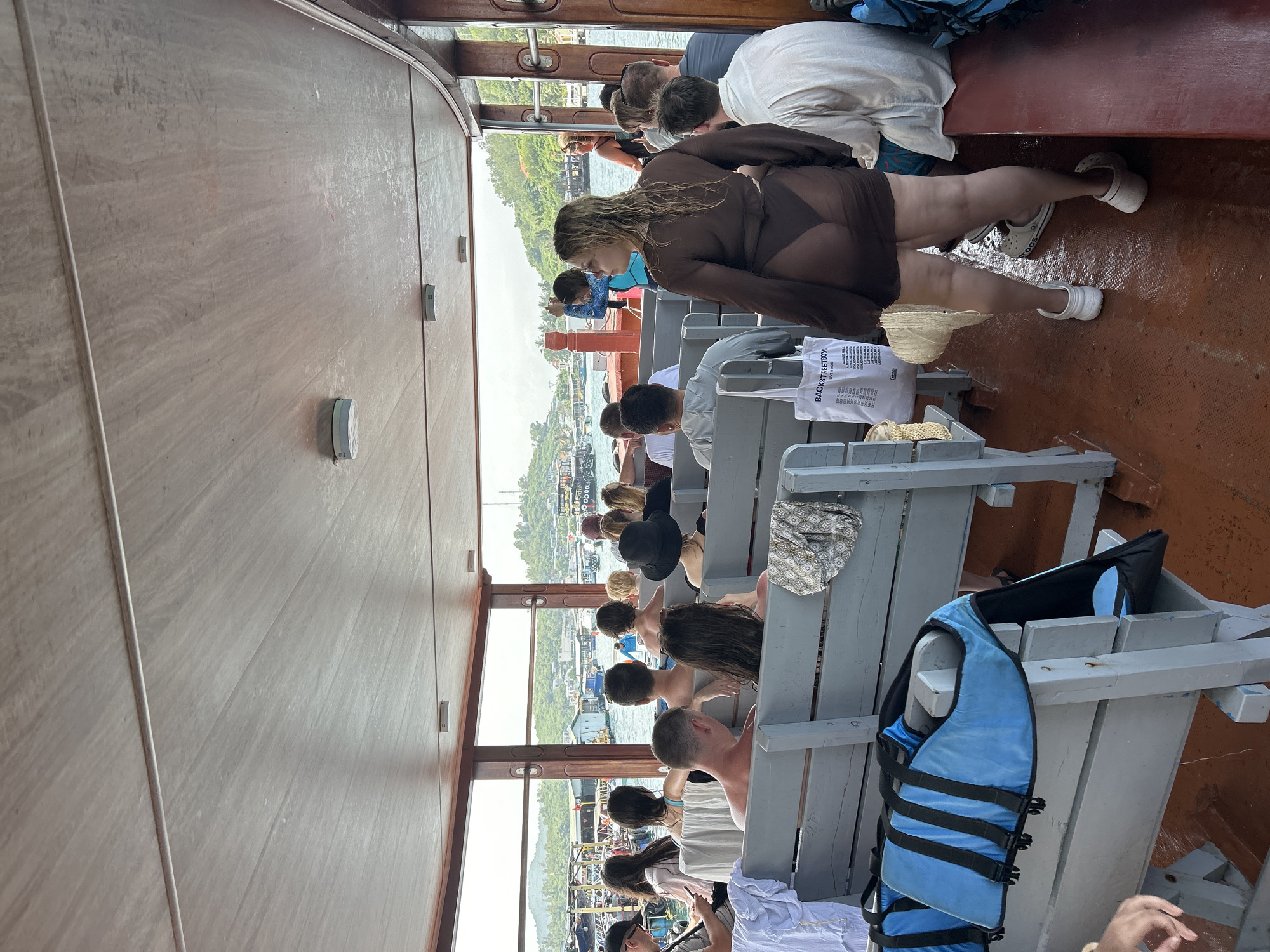 Tour boats and ferries working Nha Trang's coastal waters