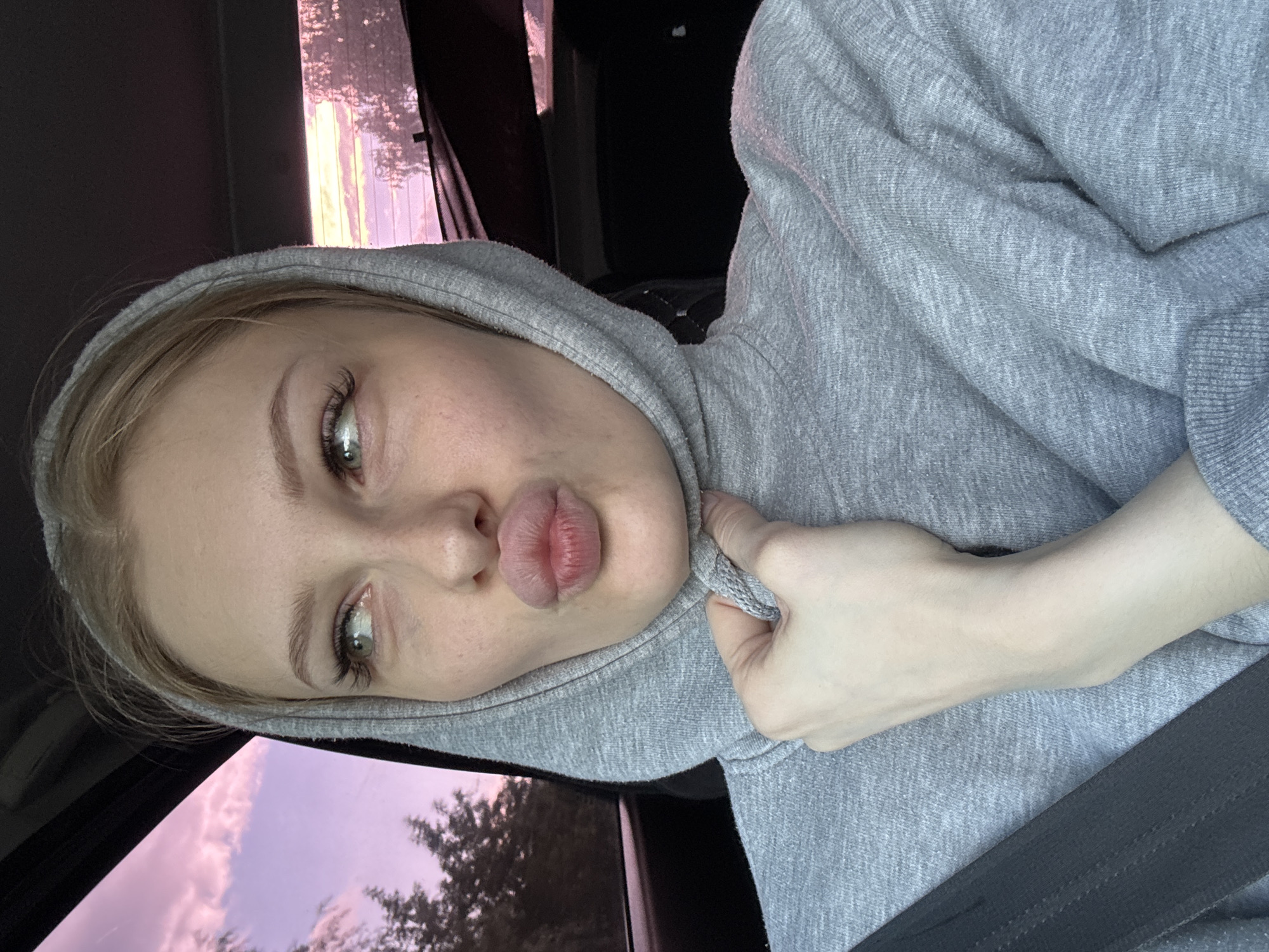 Quick selfie series from a car in Perm, Russia