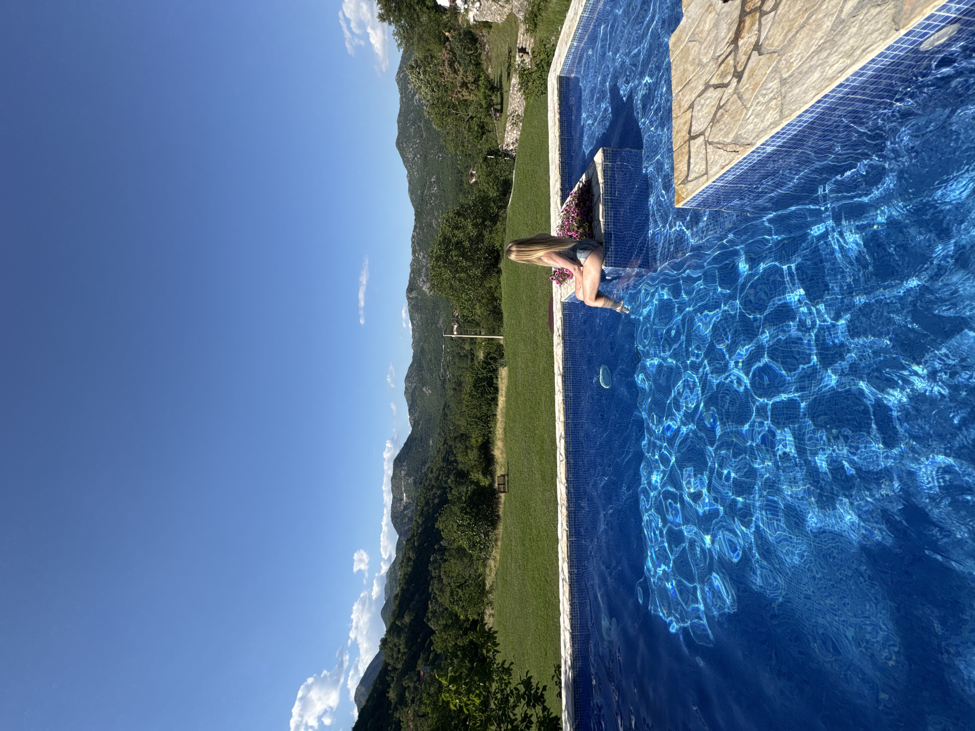 Lazy pool afternoon at a scenic Montenegro retreat