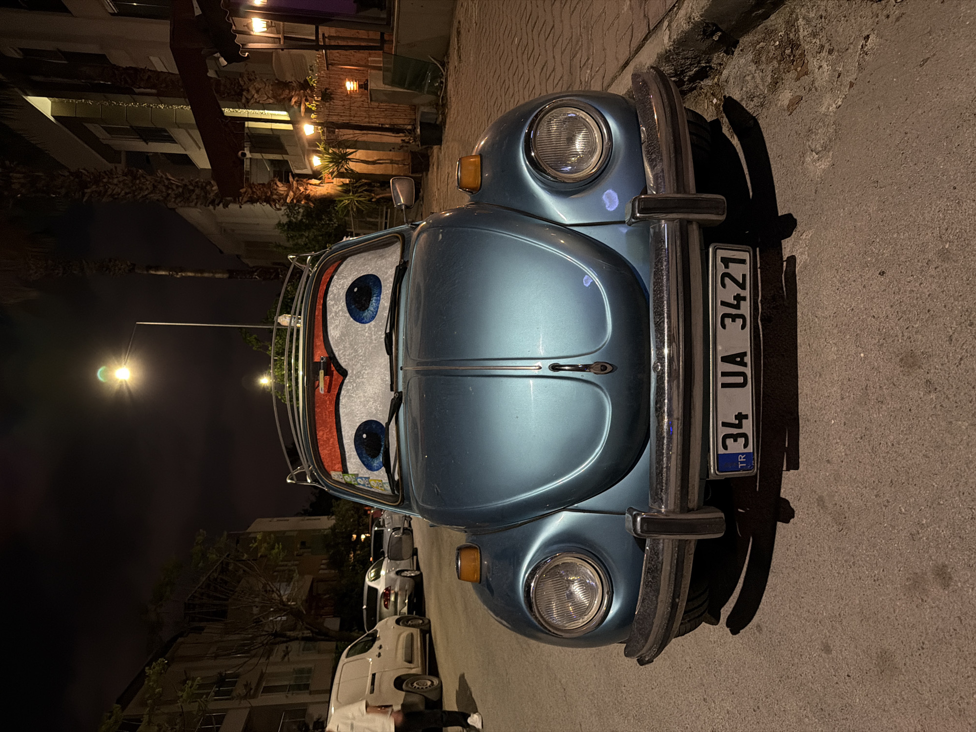 Classic Blue Beetle Spotted on Antalya Street