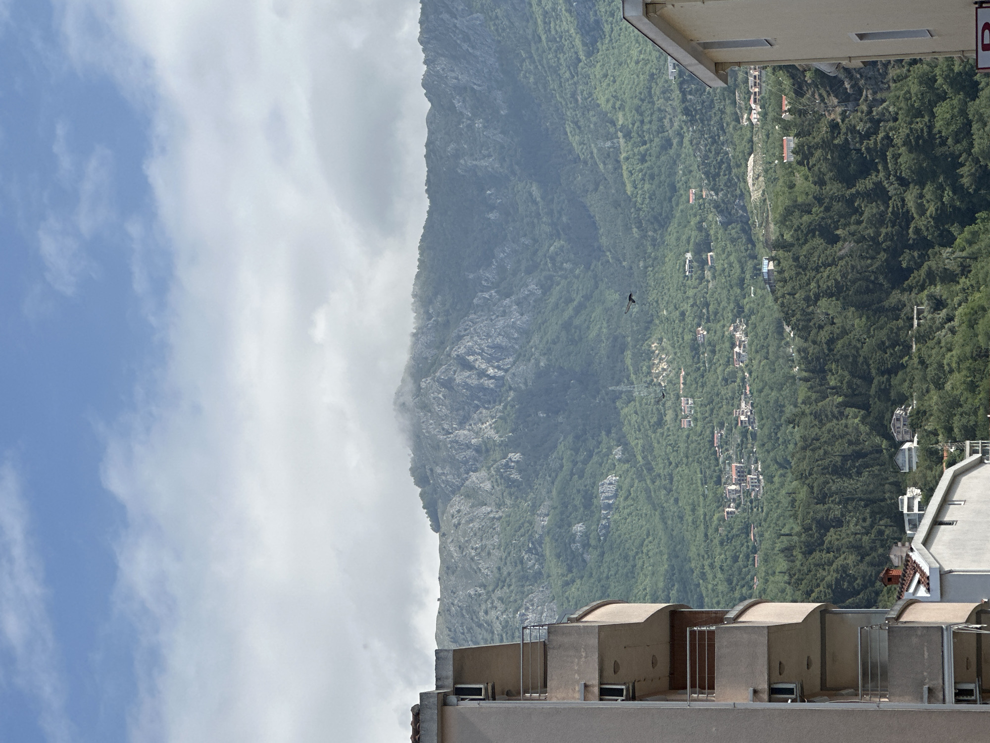 Mountain landscape observed near Budva urban area, Montenegro
