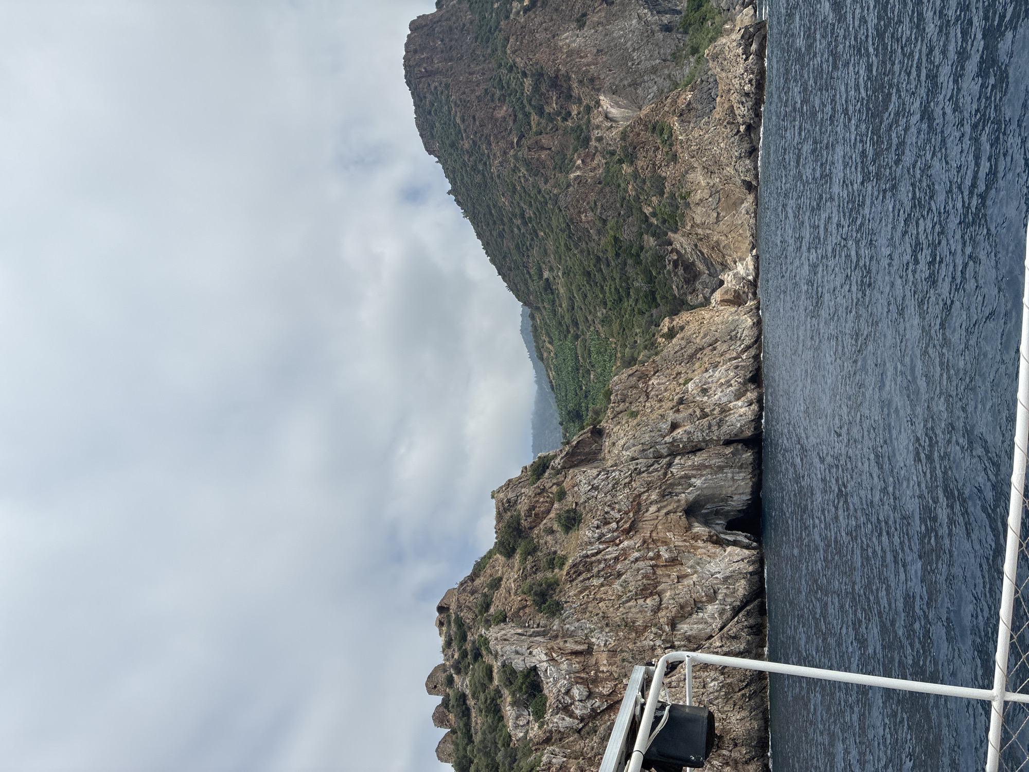 On the water off Gazipaşa's rocky Mediterranean coast