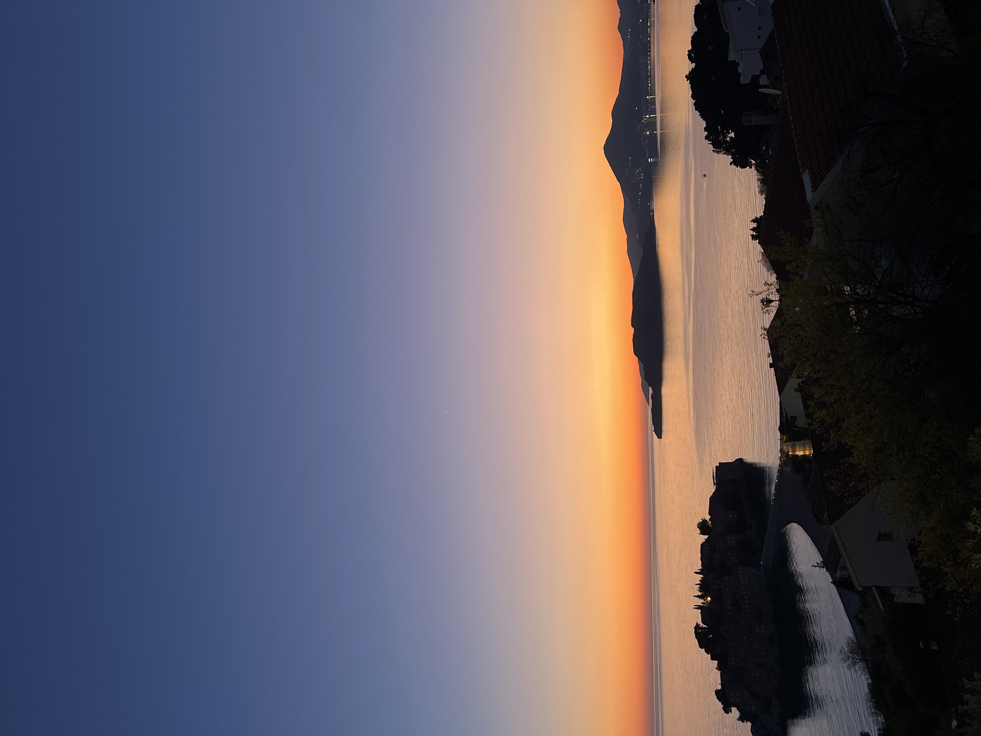 Sunset captured from multiple angles at Sveti Stefan, Montenegro