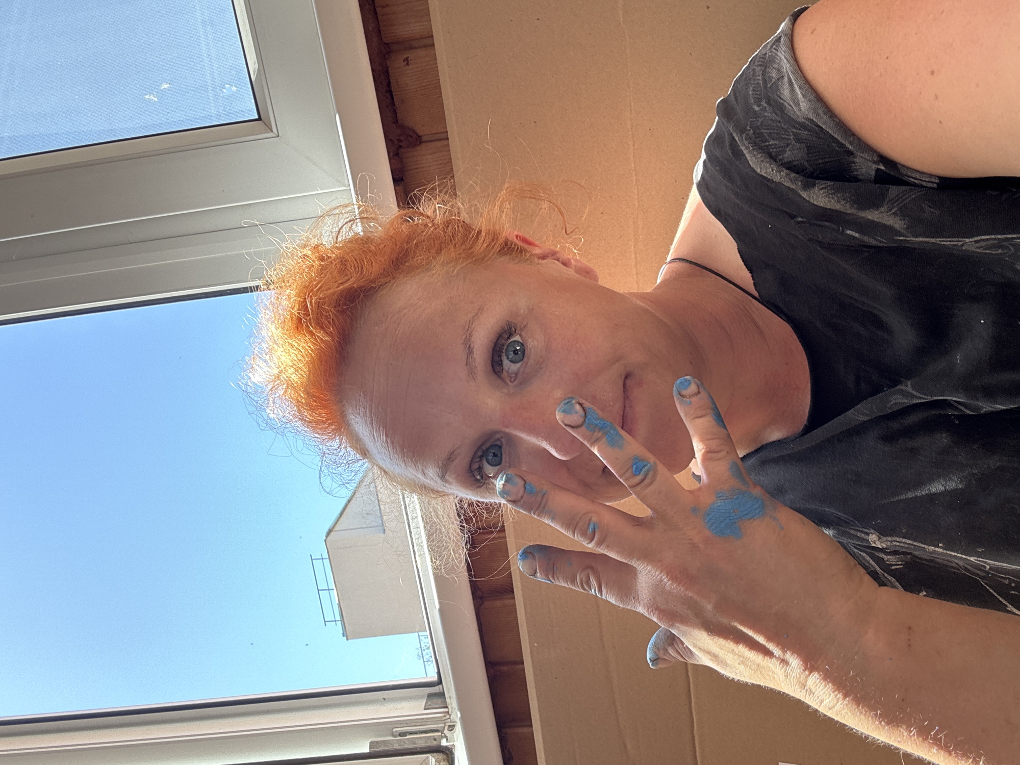 Woman with blue paint spotted in multiple Chaikovsky locations
