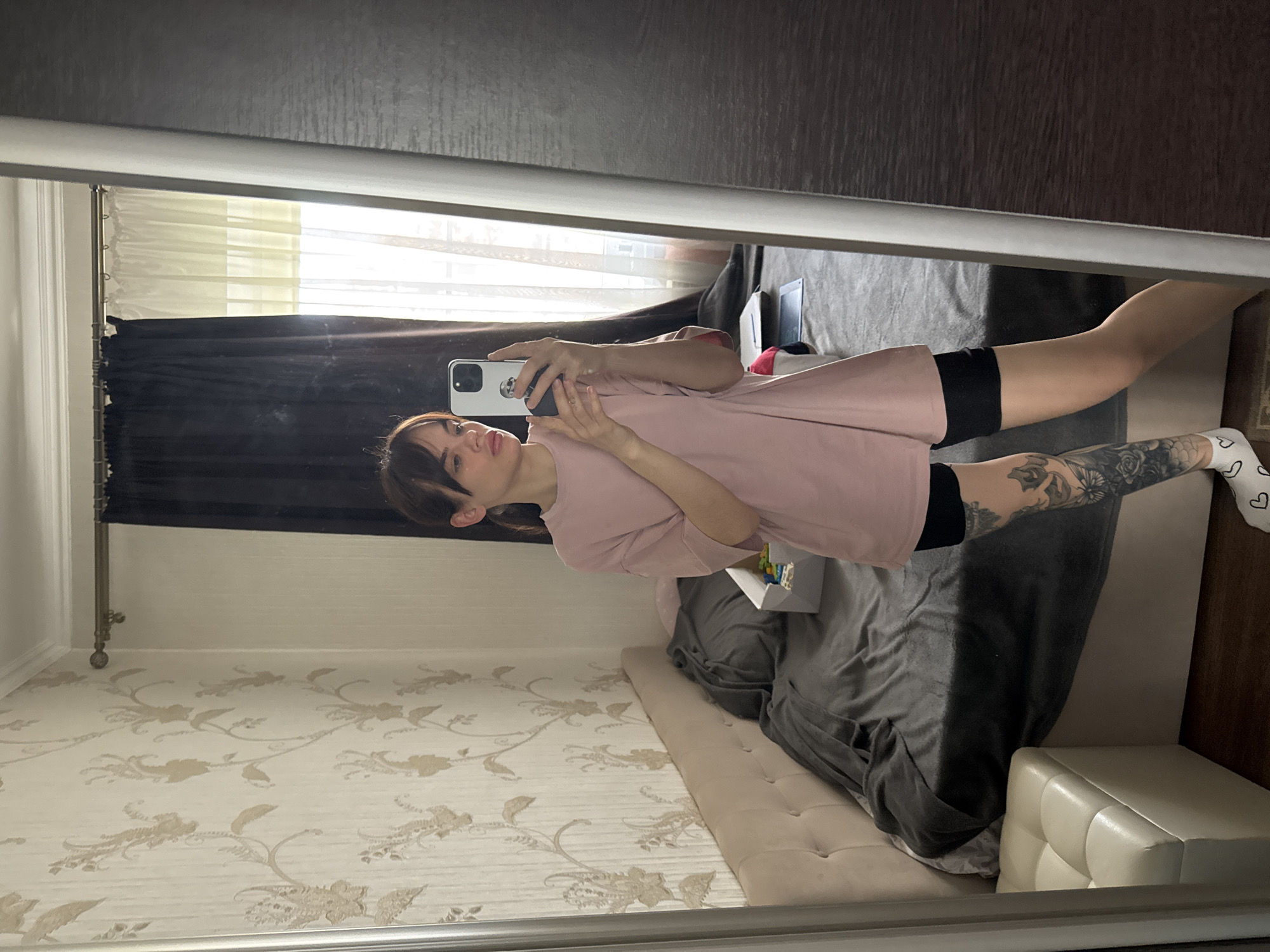 Woman Takes Morning Selfies in Rostov-on-Don Apartment