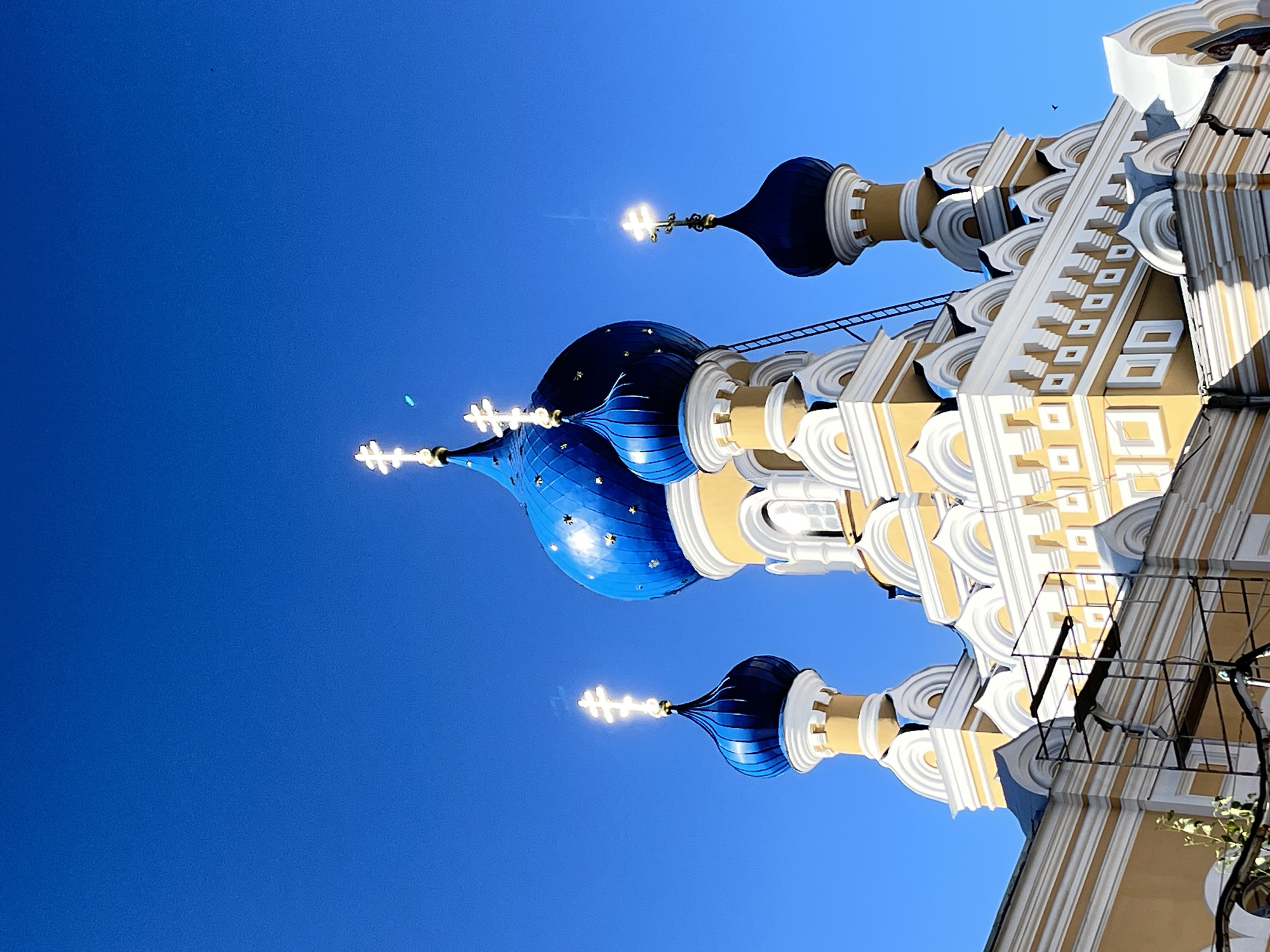 Church visitors document Orthodox service in Brest, Belarus