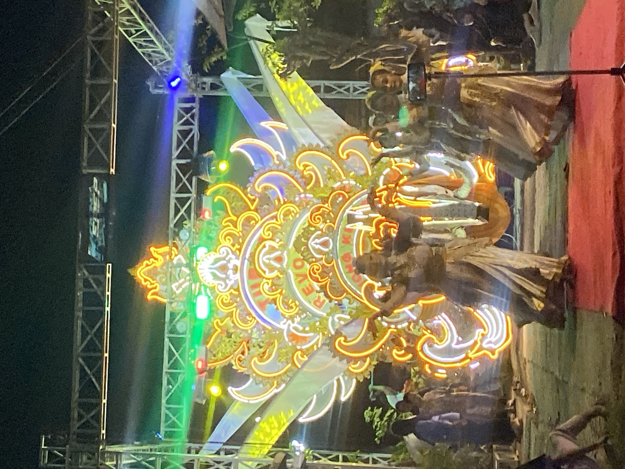 Traditional performers and glowing floats light up Margoyoso night festival