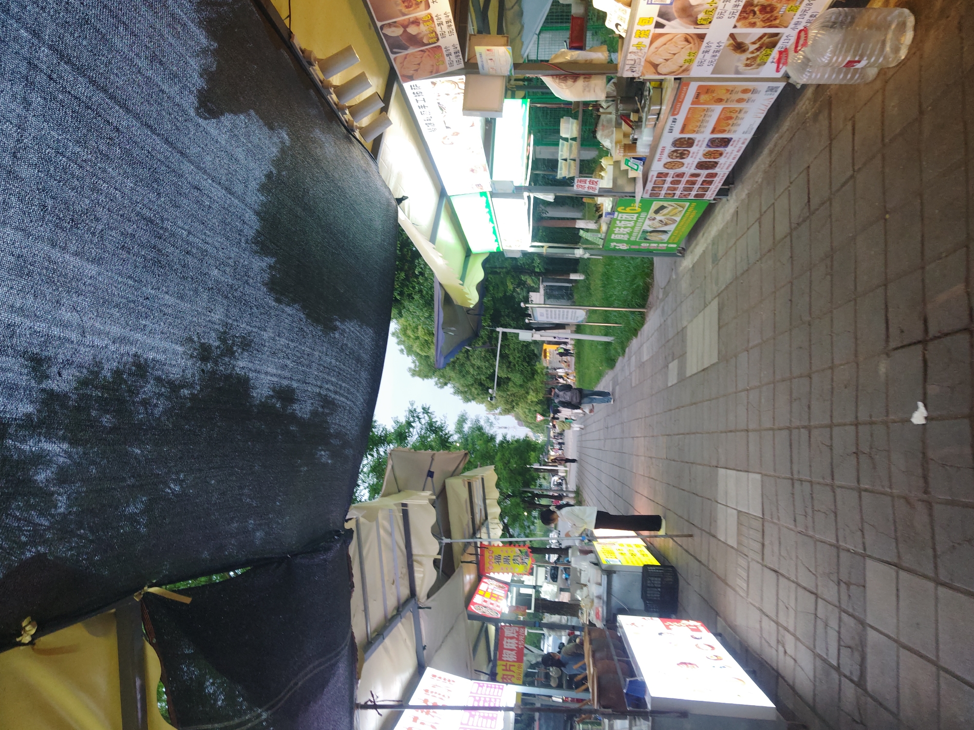 Street market activity documented in Shapingba District, China