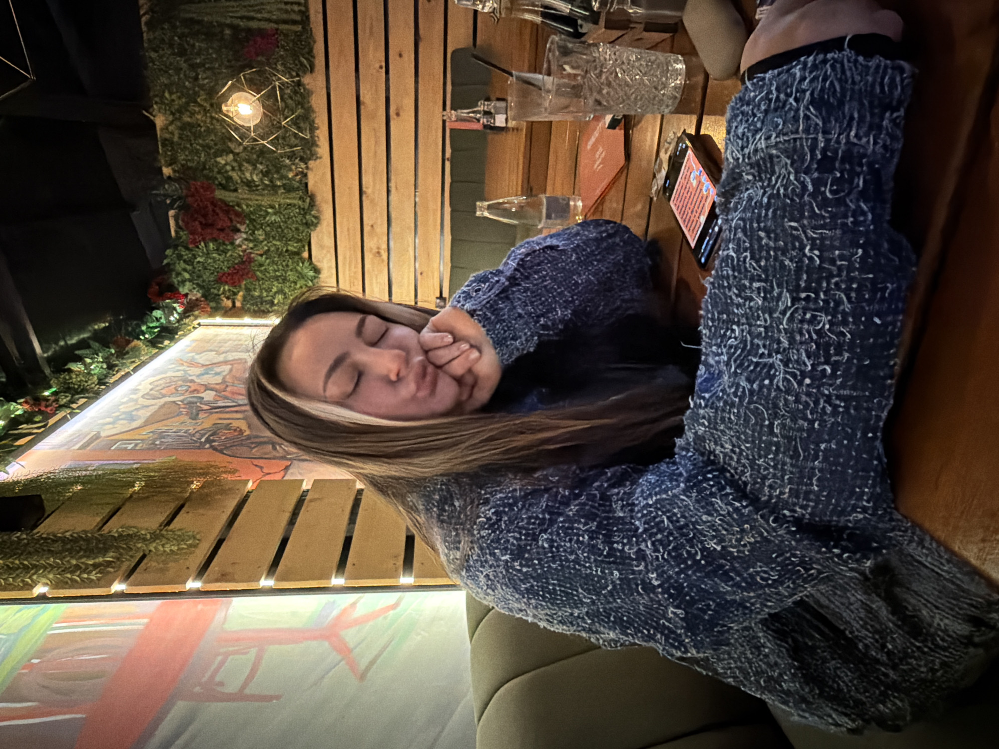Evening cafe visit documented in Pernik, Bulgaria