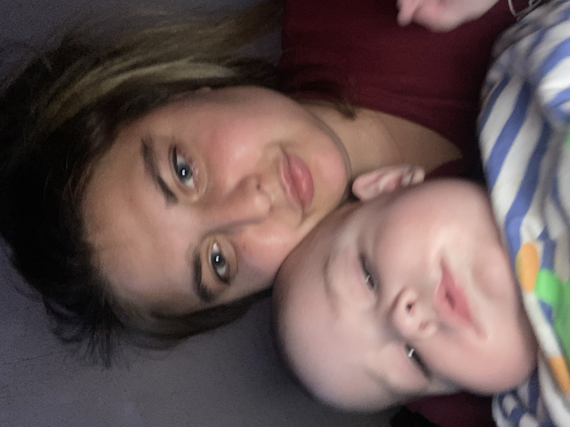 Casual morning snapshots with a baby in Otradnaya, Russia