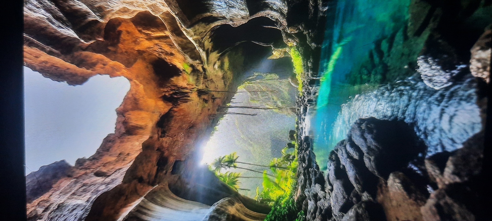 Cave scenery, perfume packaging, and floral accessories in one session