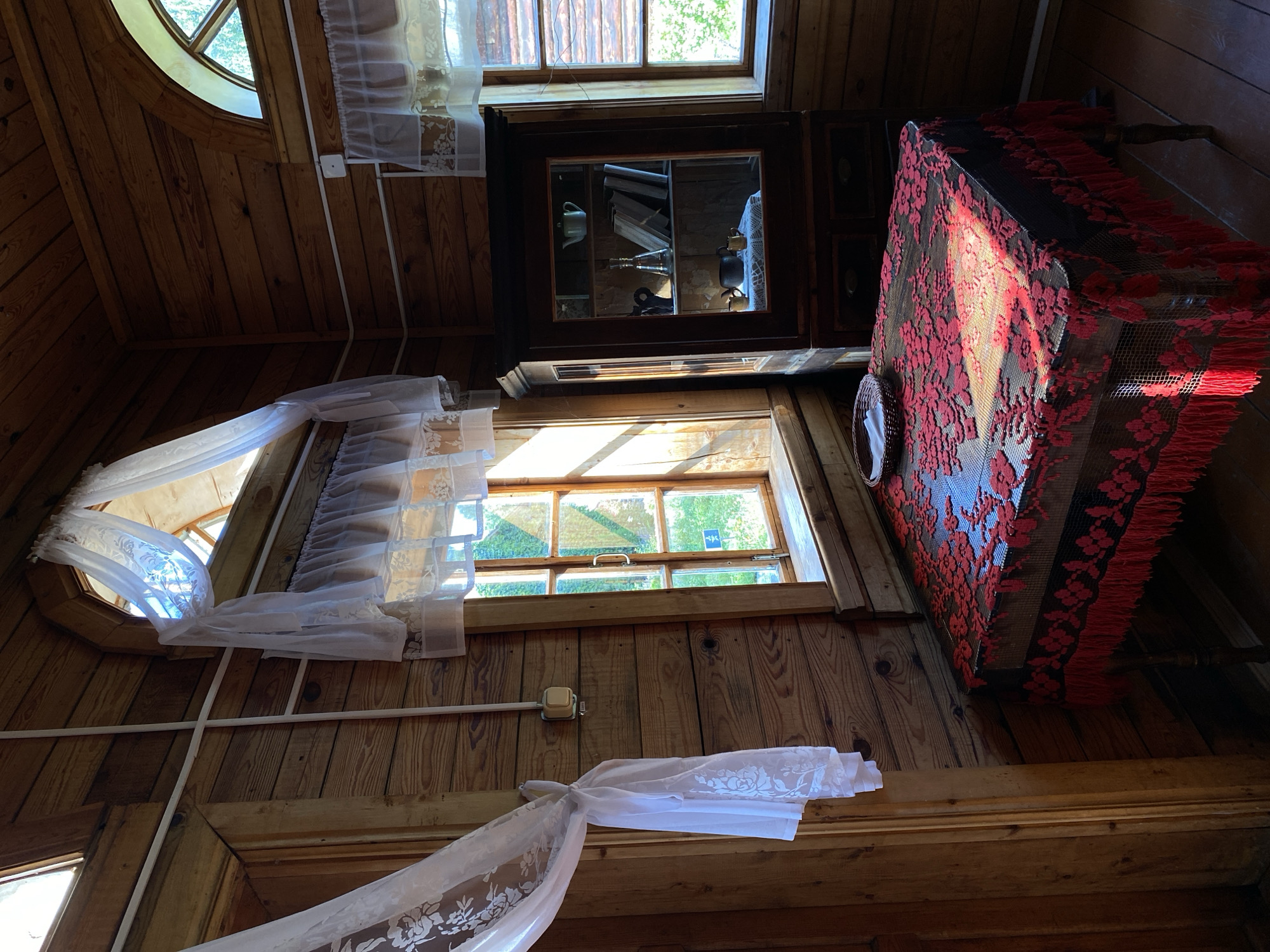 Exploring a historic wooden house in Votkinsk, Russia