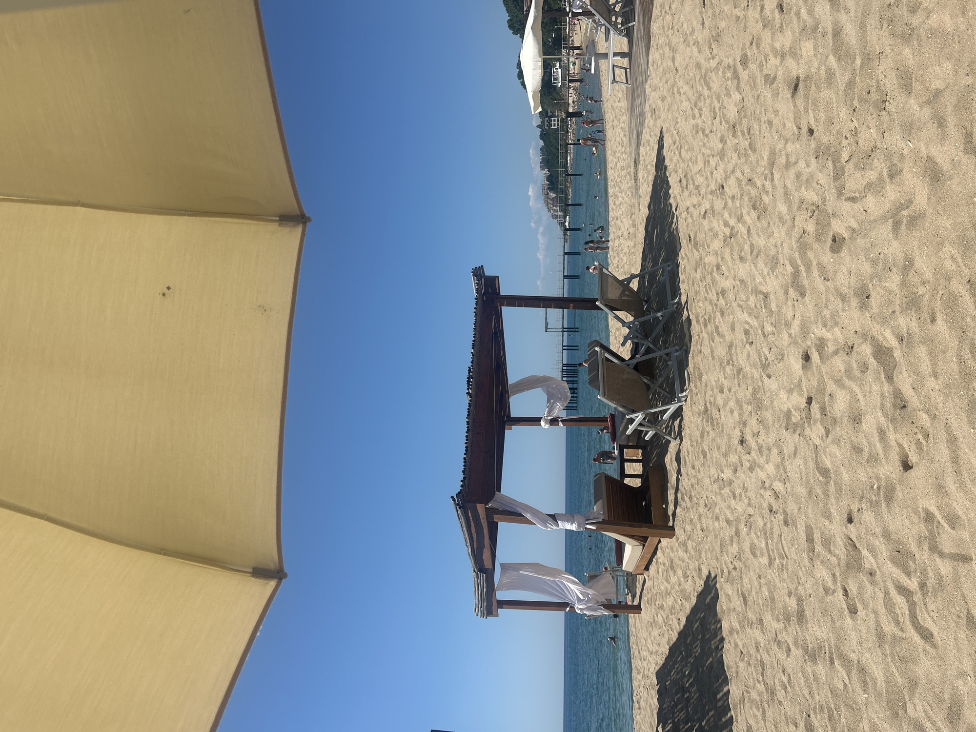 Sunny beach day on the Bulgarian Black Sea coast