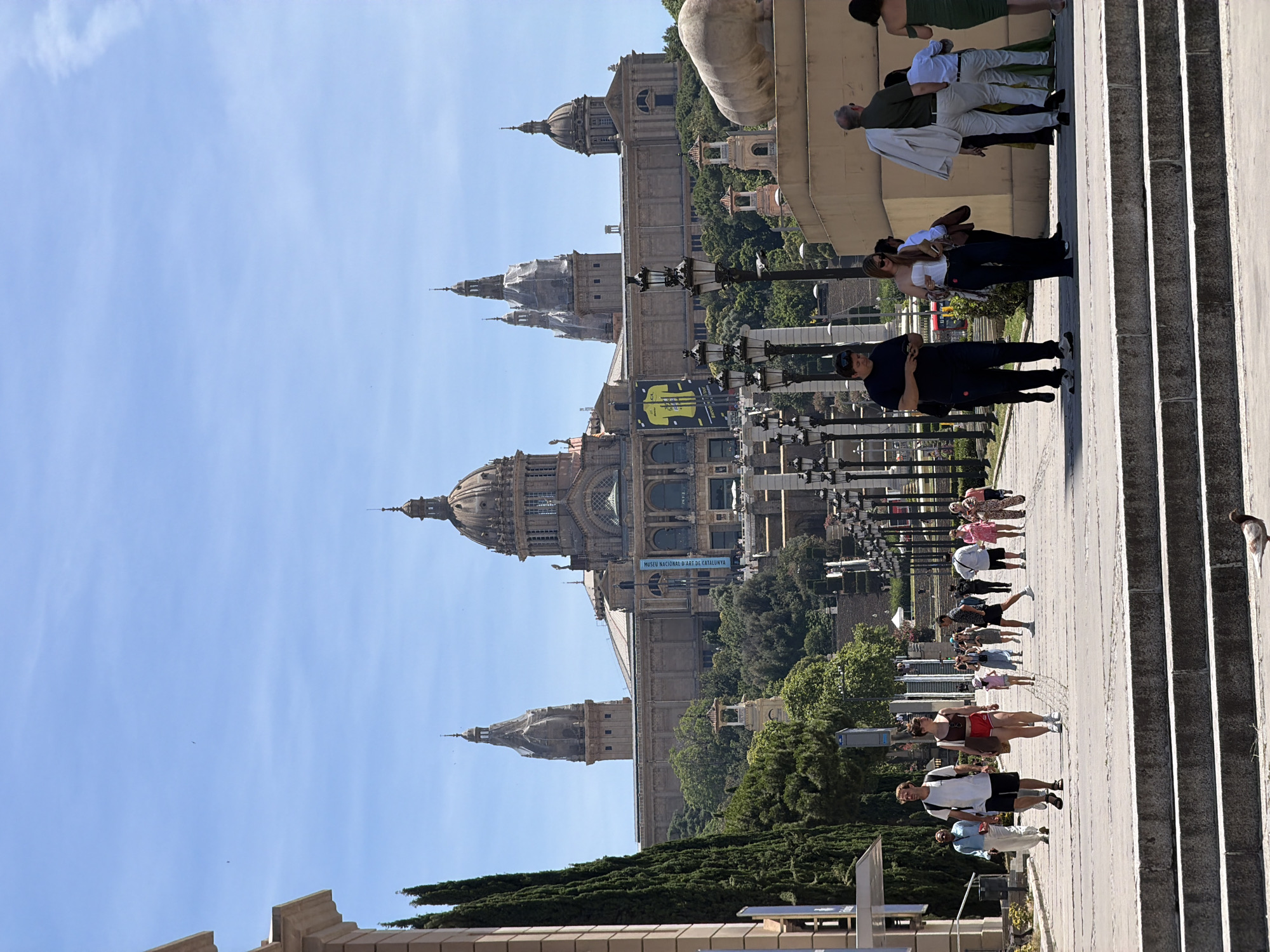 Barcelona's Montjuïc museum district documented during sunny afternoon visit