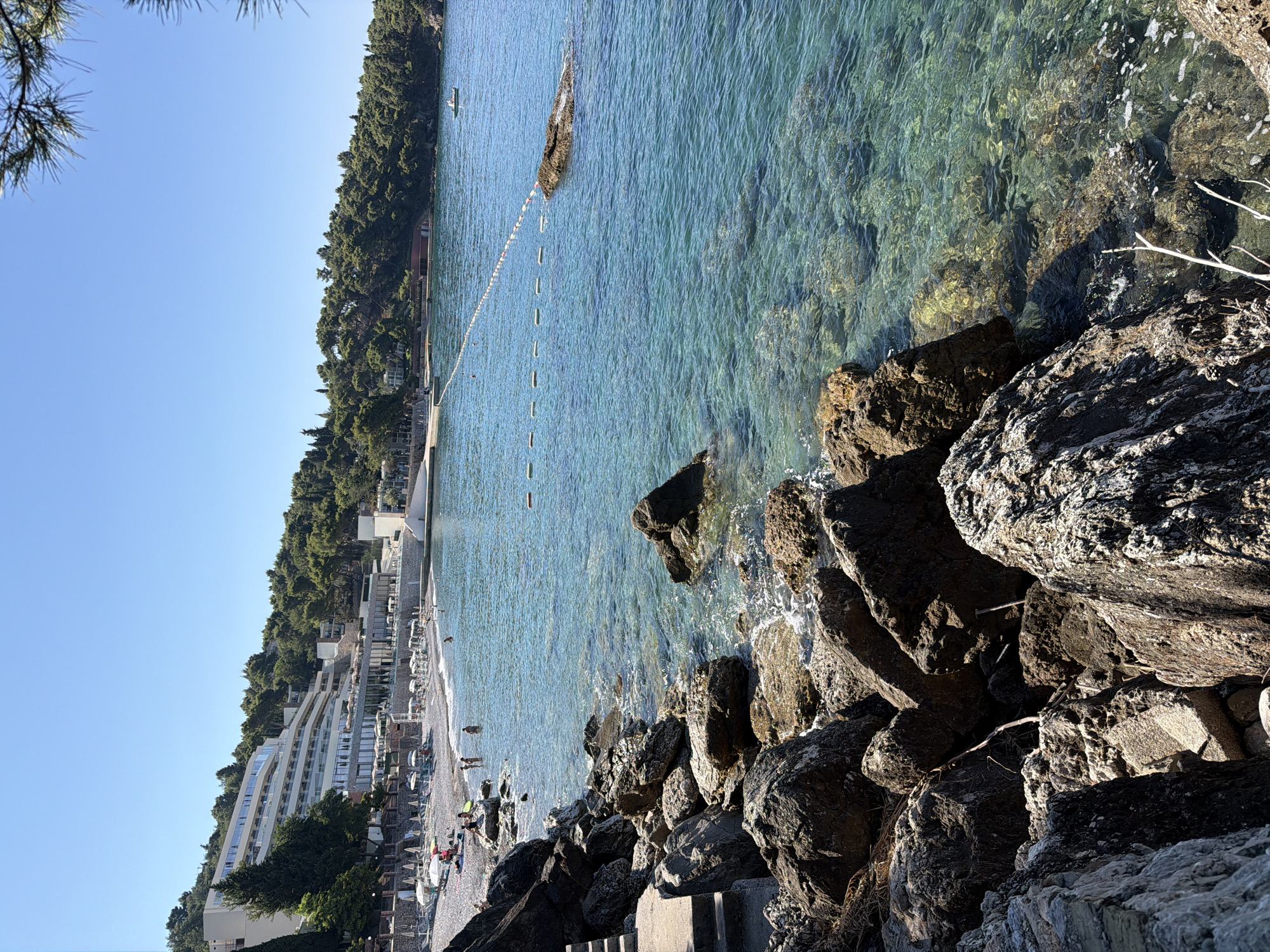 Calm morning on the Adriatic coast, Bar, Montenegro