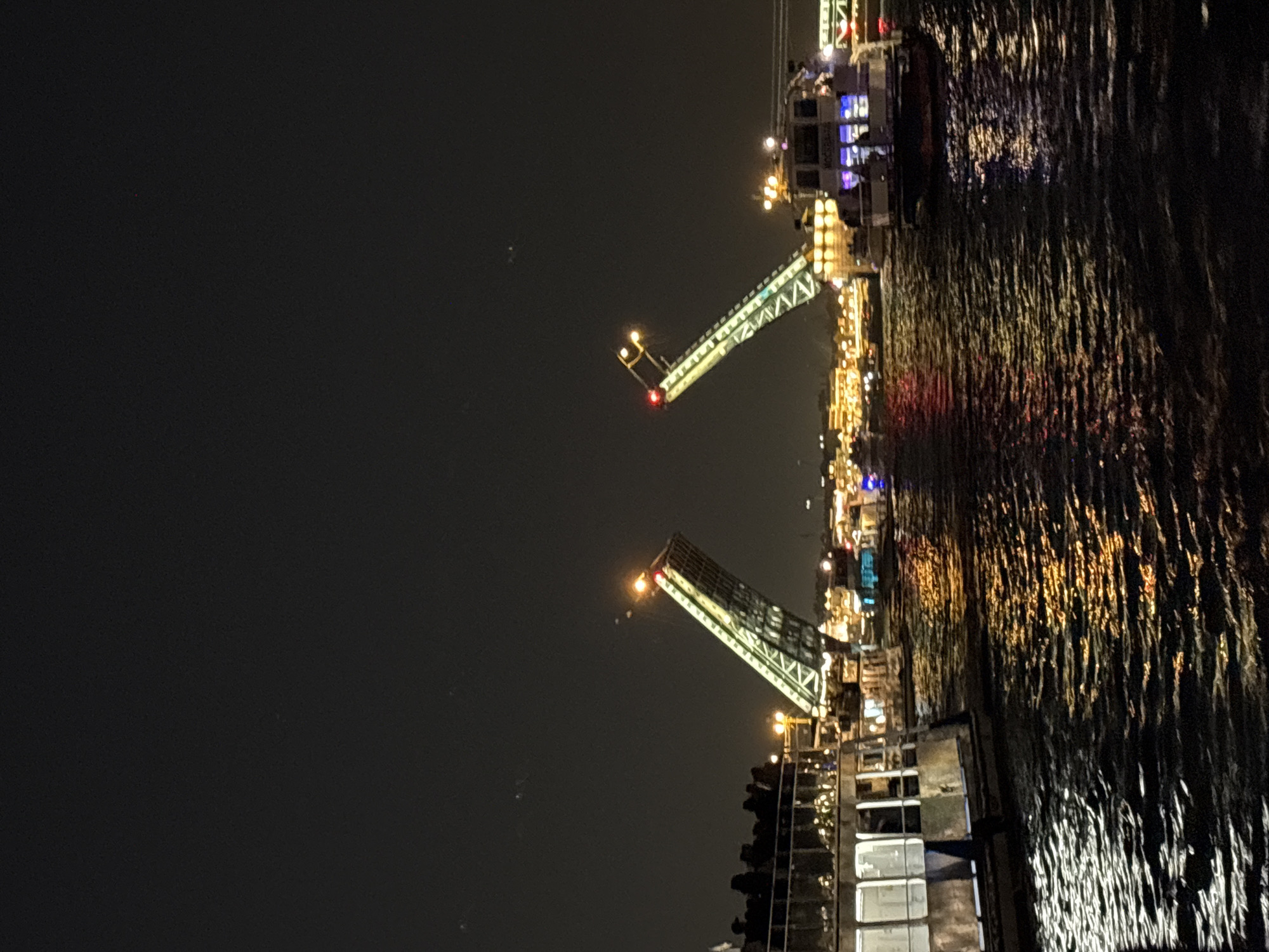 Neva River drawbridge opening draws boats, tourists in Saint Petersburg