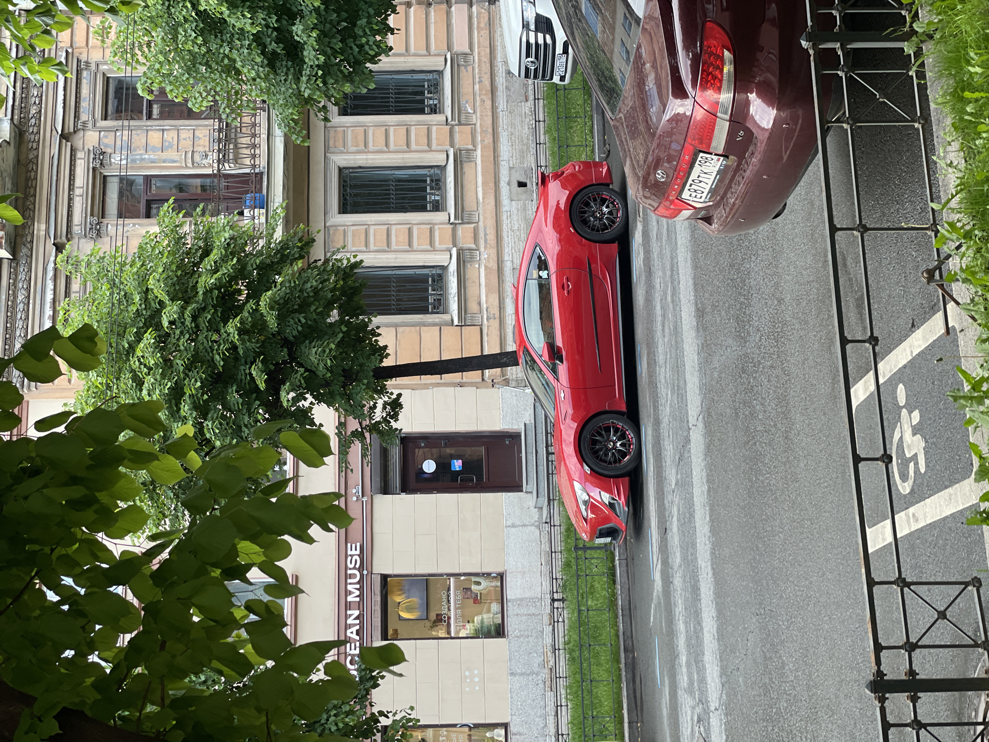 Daytime street photography captures routine Saint Petersburg urban scenes