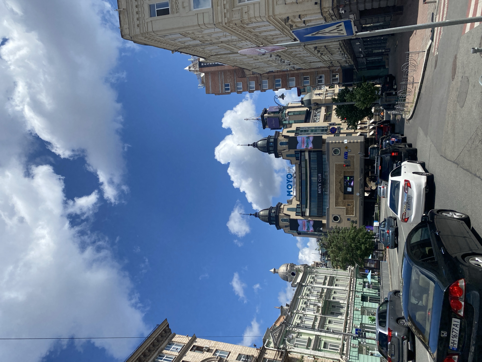 Kyiv street scenes and interior water damage, summer morning
