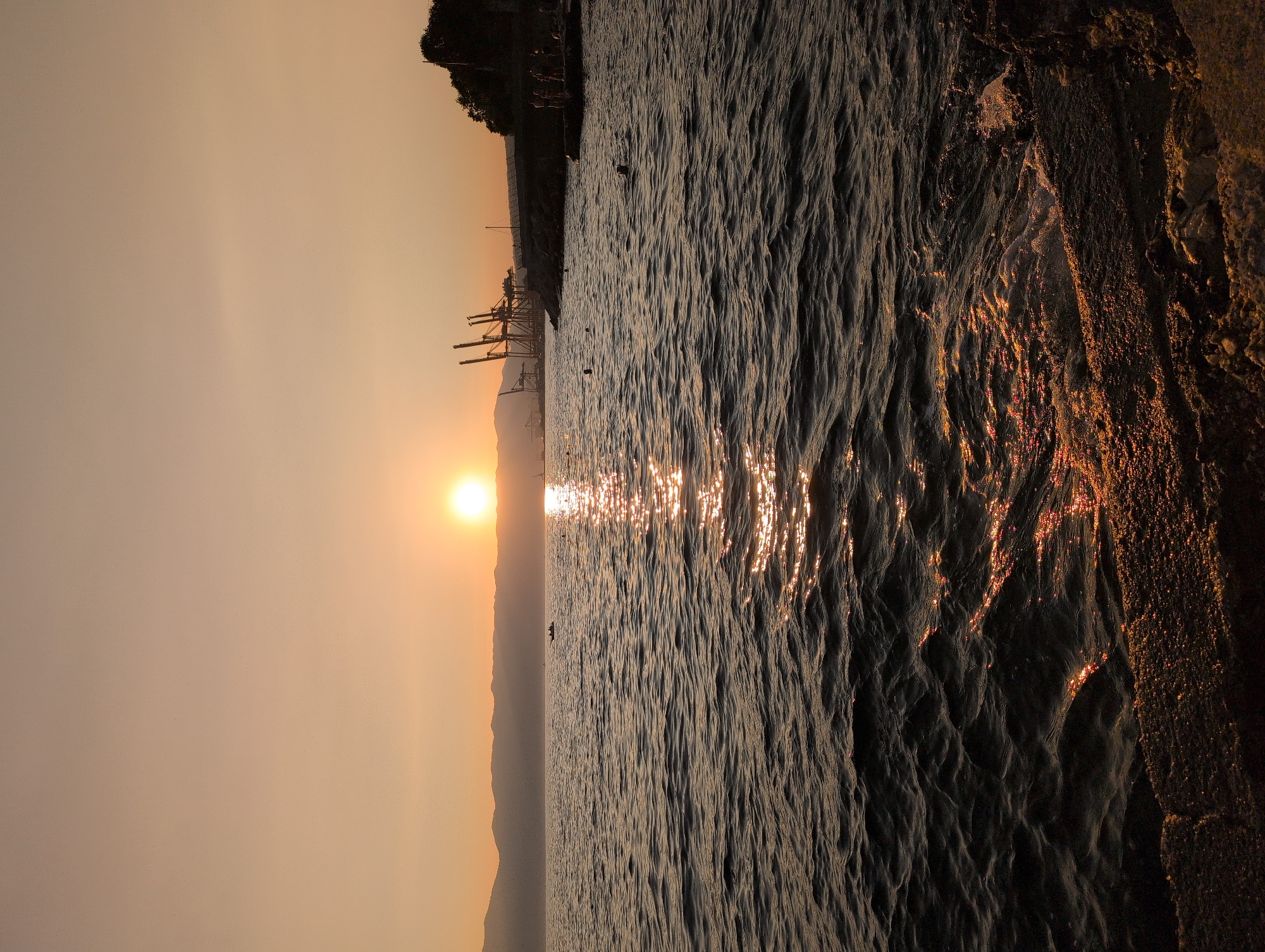 Golden hour on the Adriatic, Rijeka waterfront