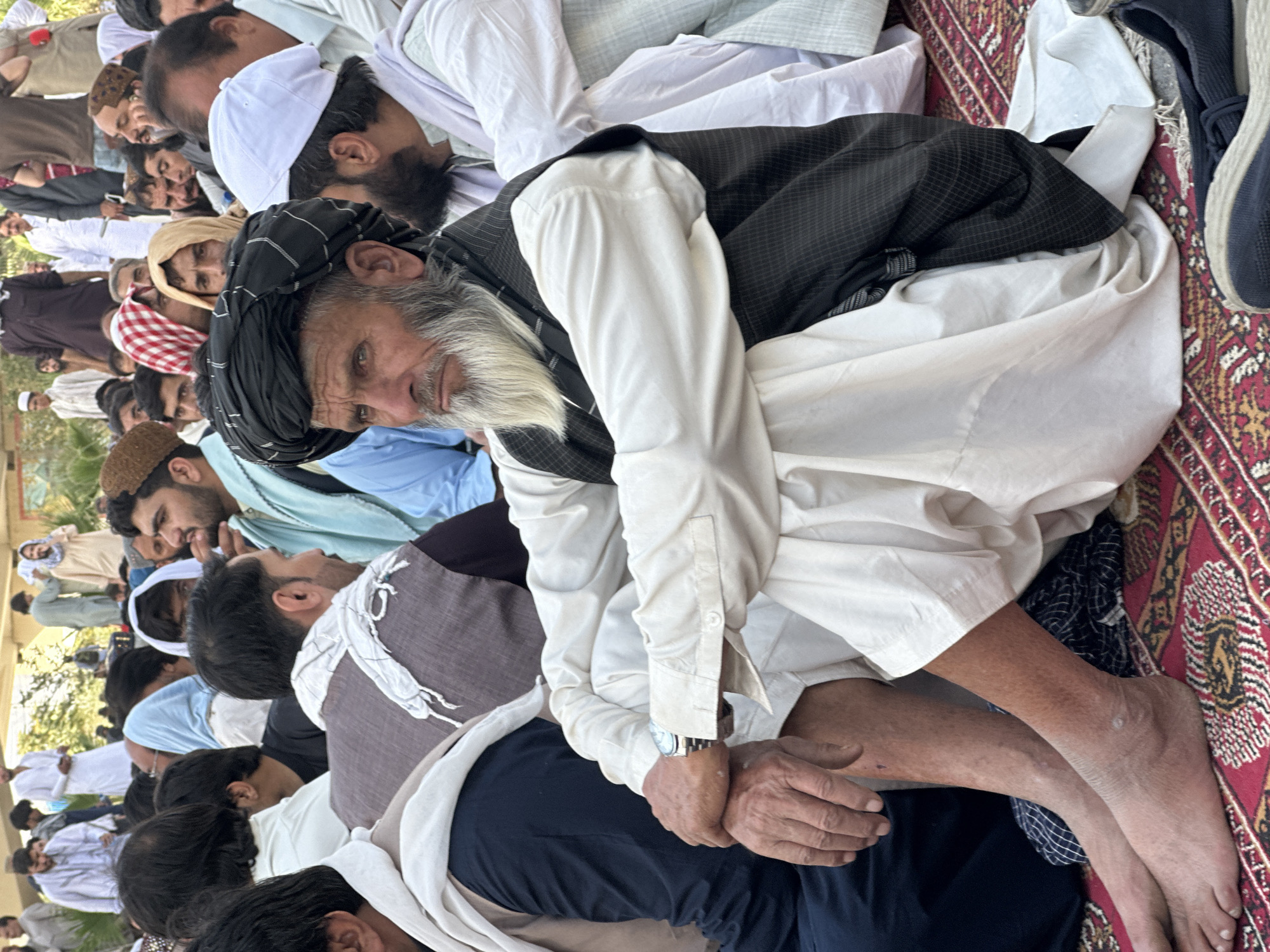 Mass outdoor prayer gathering under Quetta overpass, July 2026