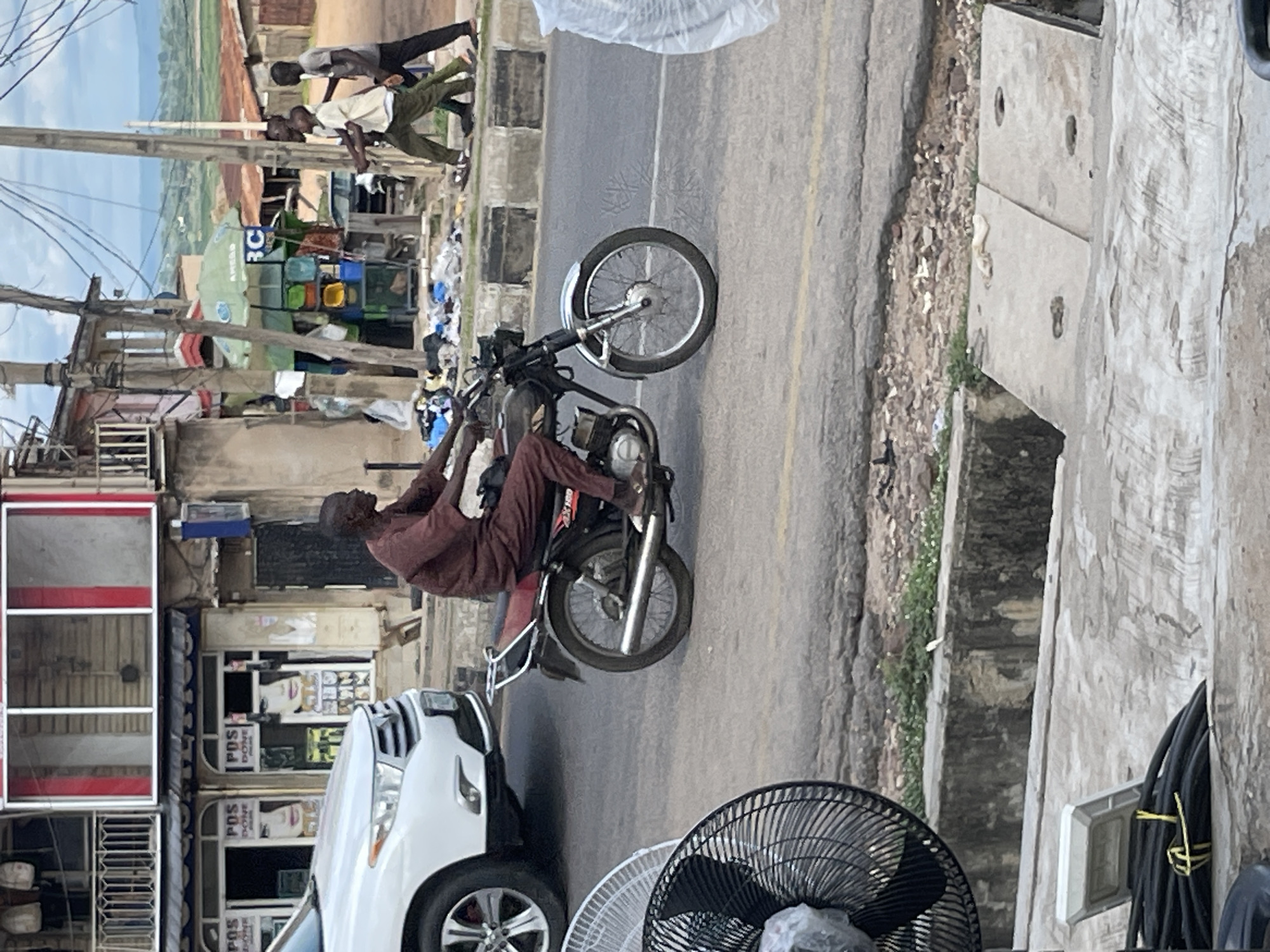 Everyday street life on a busy urban commercial strip