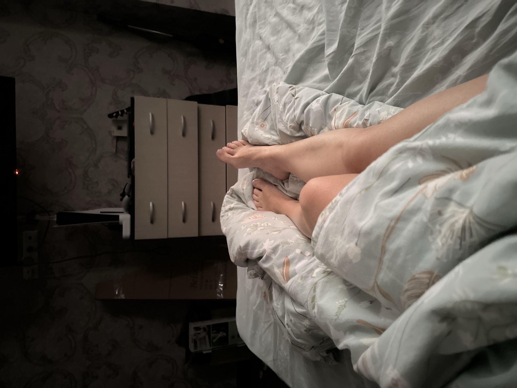 Morning domestic life documented in Russian village home