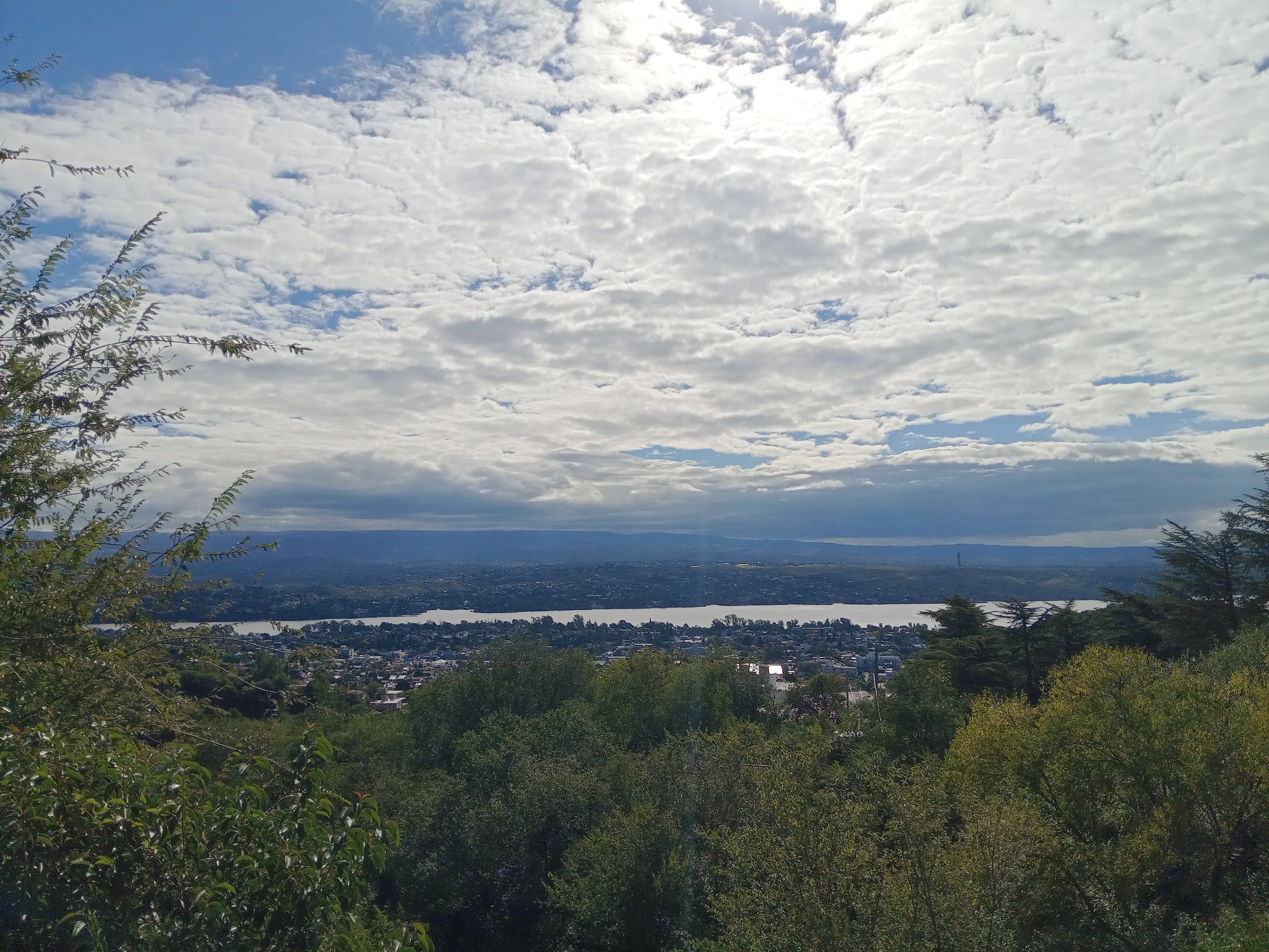 Scenic views of Villa Carlos Paz lakeside town documented