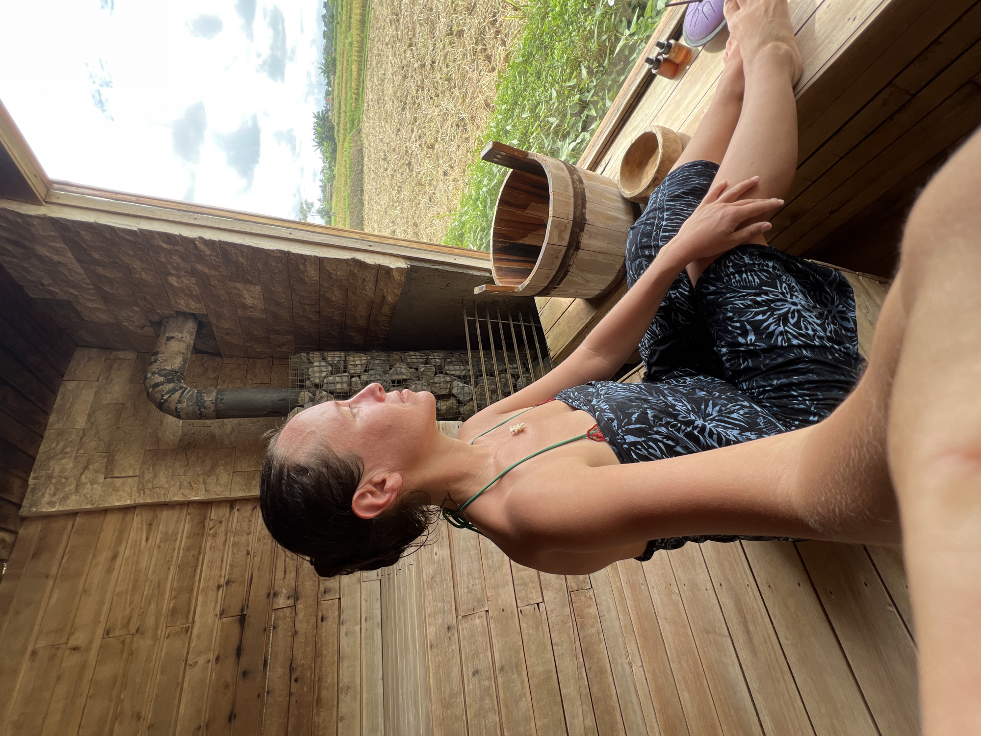 Morning leisure activities captured across Ubud's rice paddies