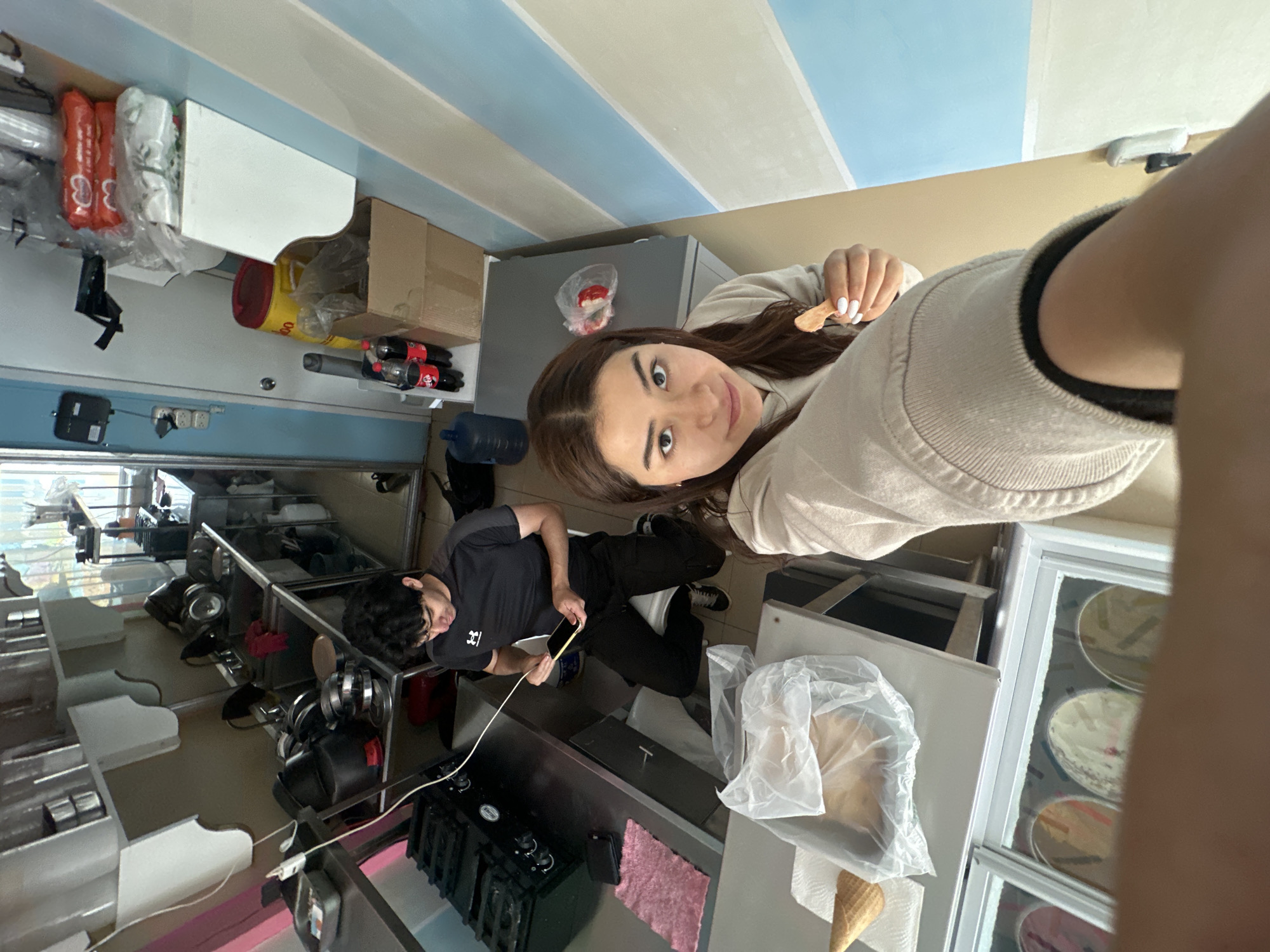 Ice cream shop visit documented in Puebla, Mexico