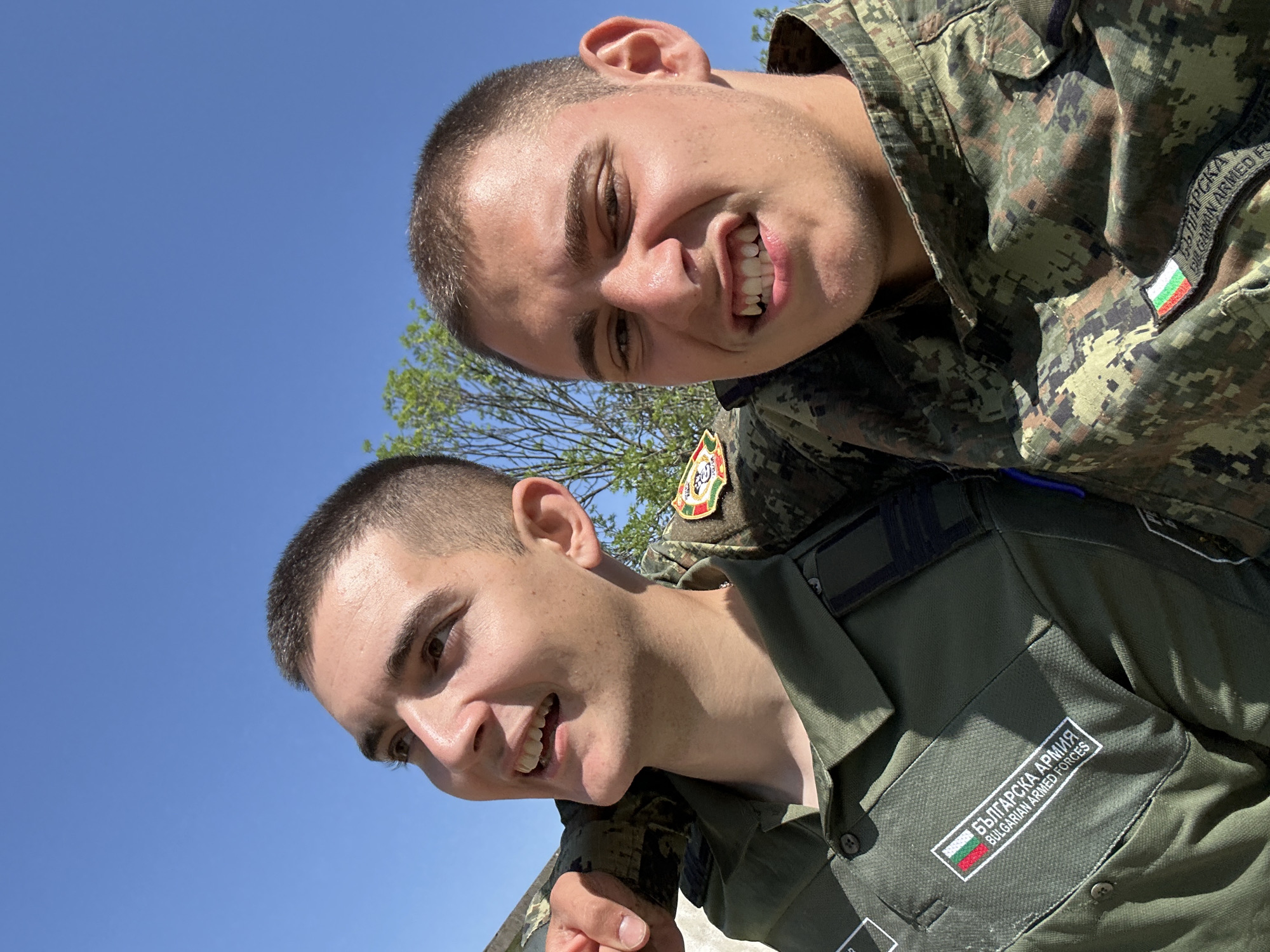 Military personnel photographed taking selfie in Veliko Tarnovo