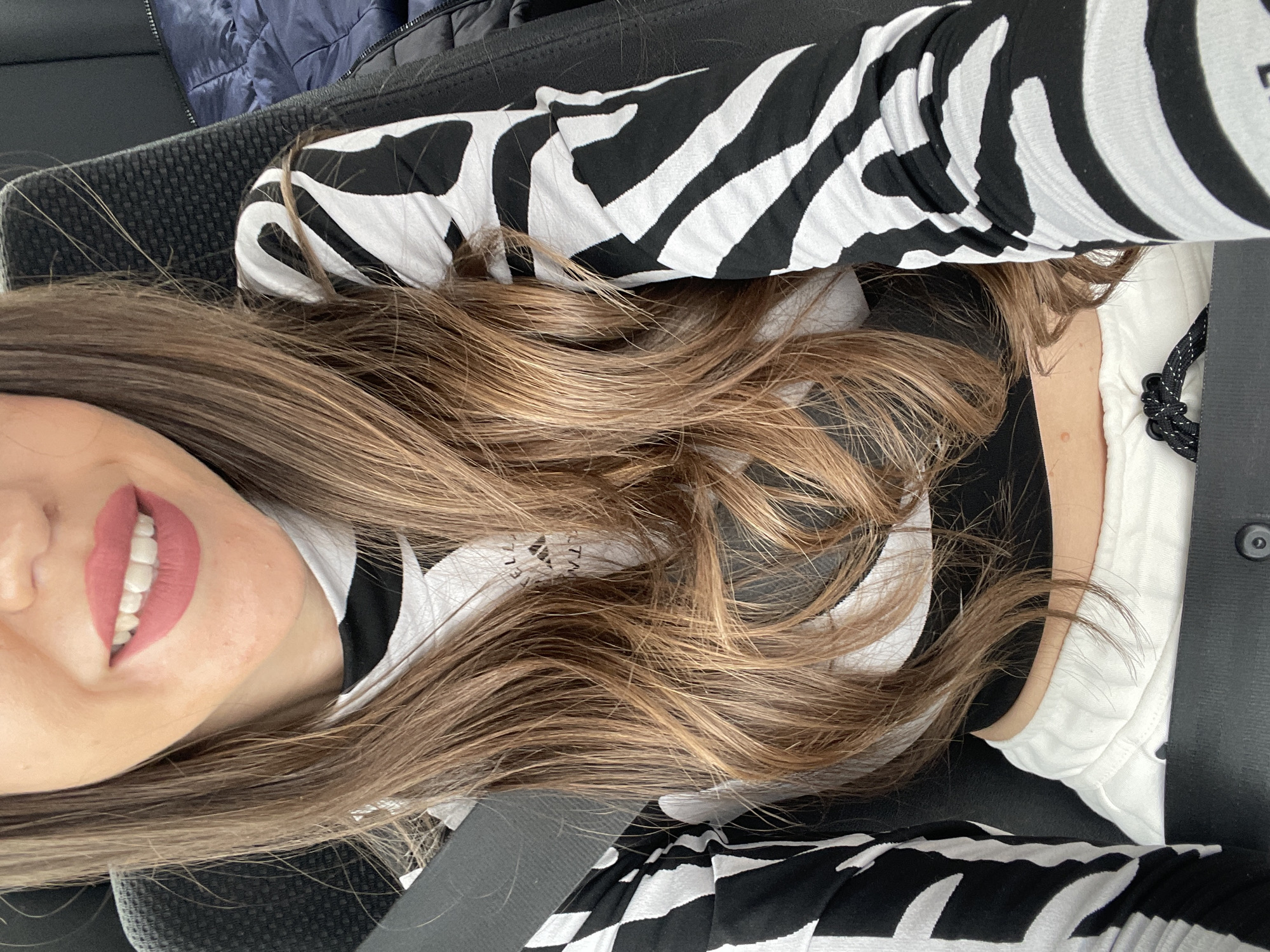Person in zebra-striped clothing spotted smiling in Churek, Bulgaria