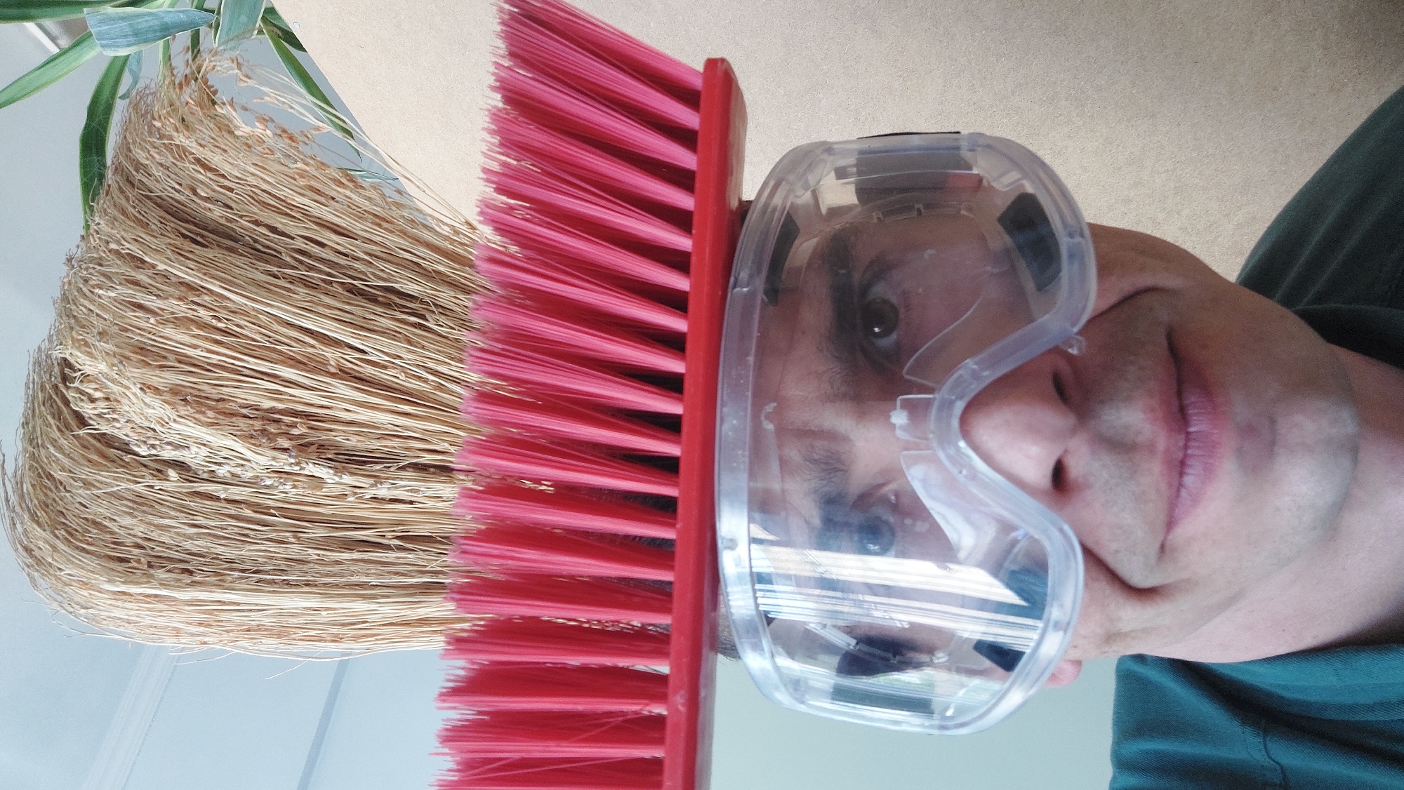 Municipal worker's morning routine documented at Kazakhstan administration building