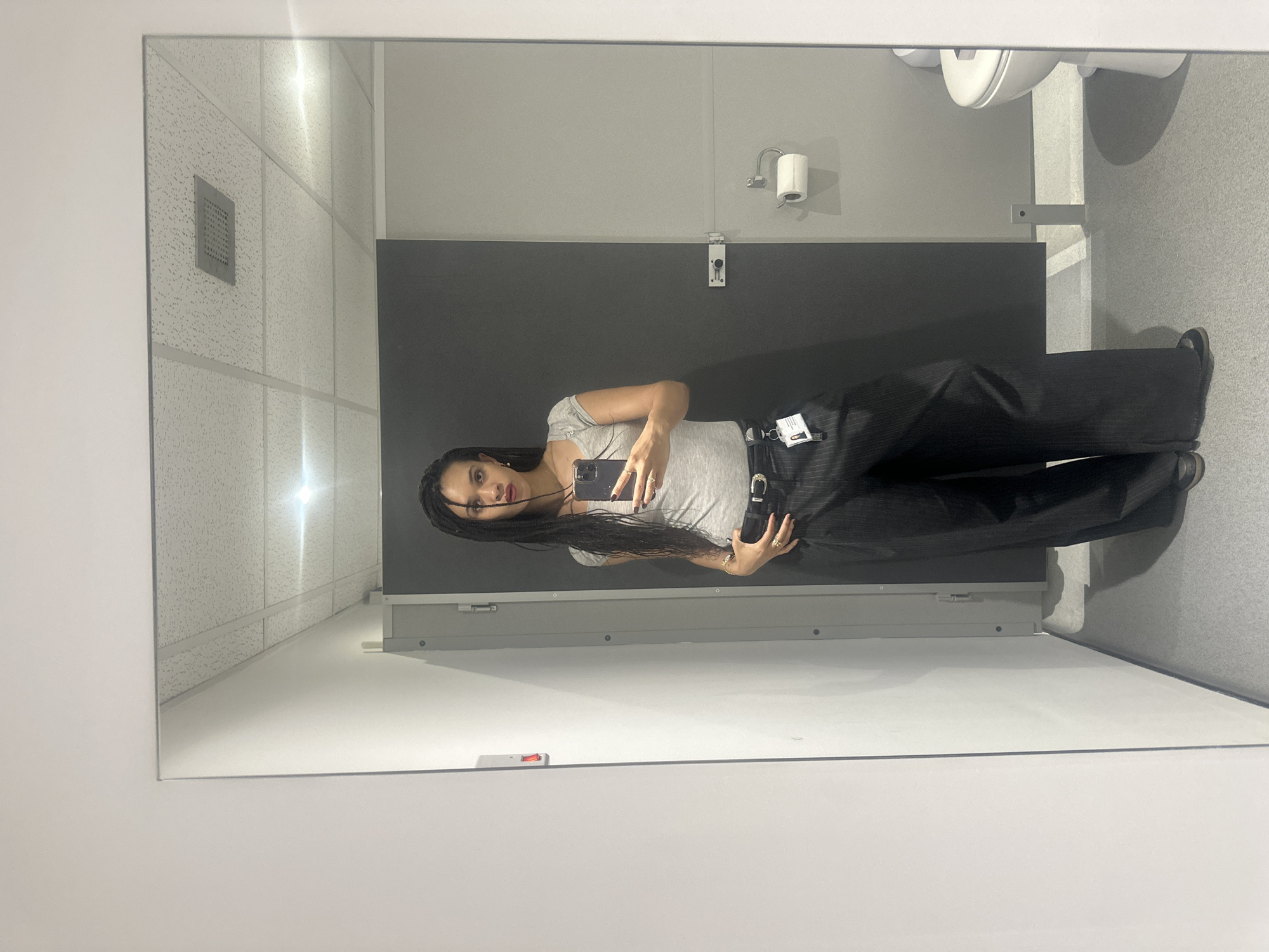 Person Takes Bathroom Selfie in London