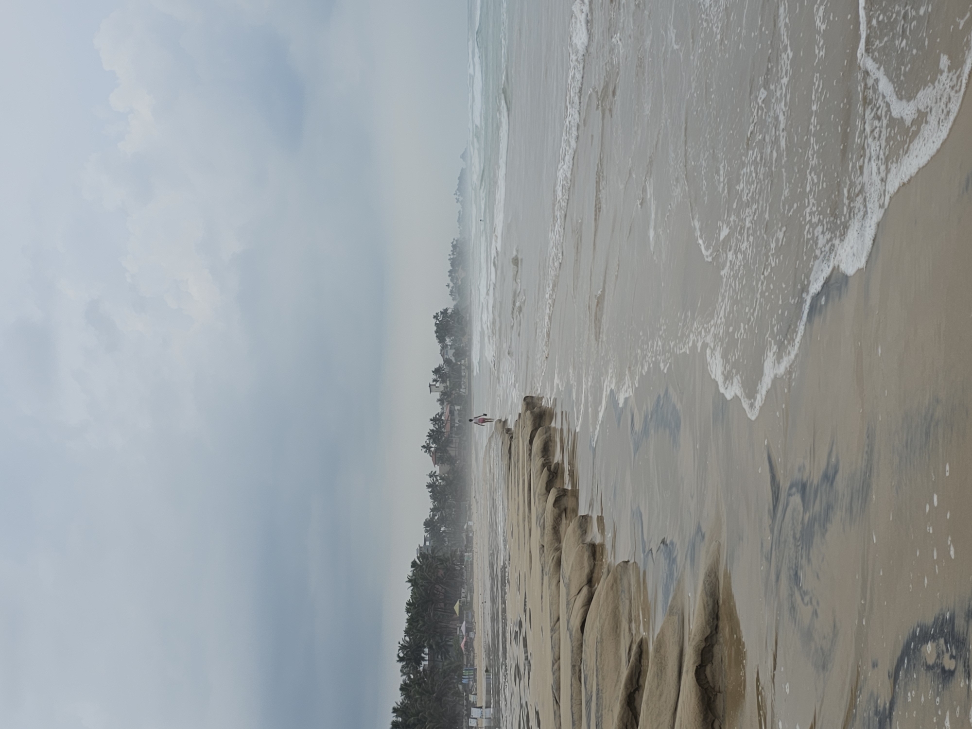 Early morning beach conditions documented at Kathaluwa, Sri Lanka
