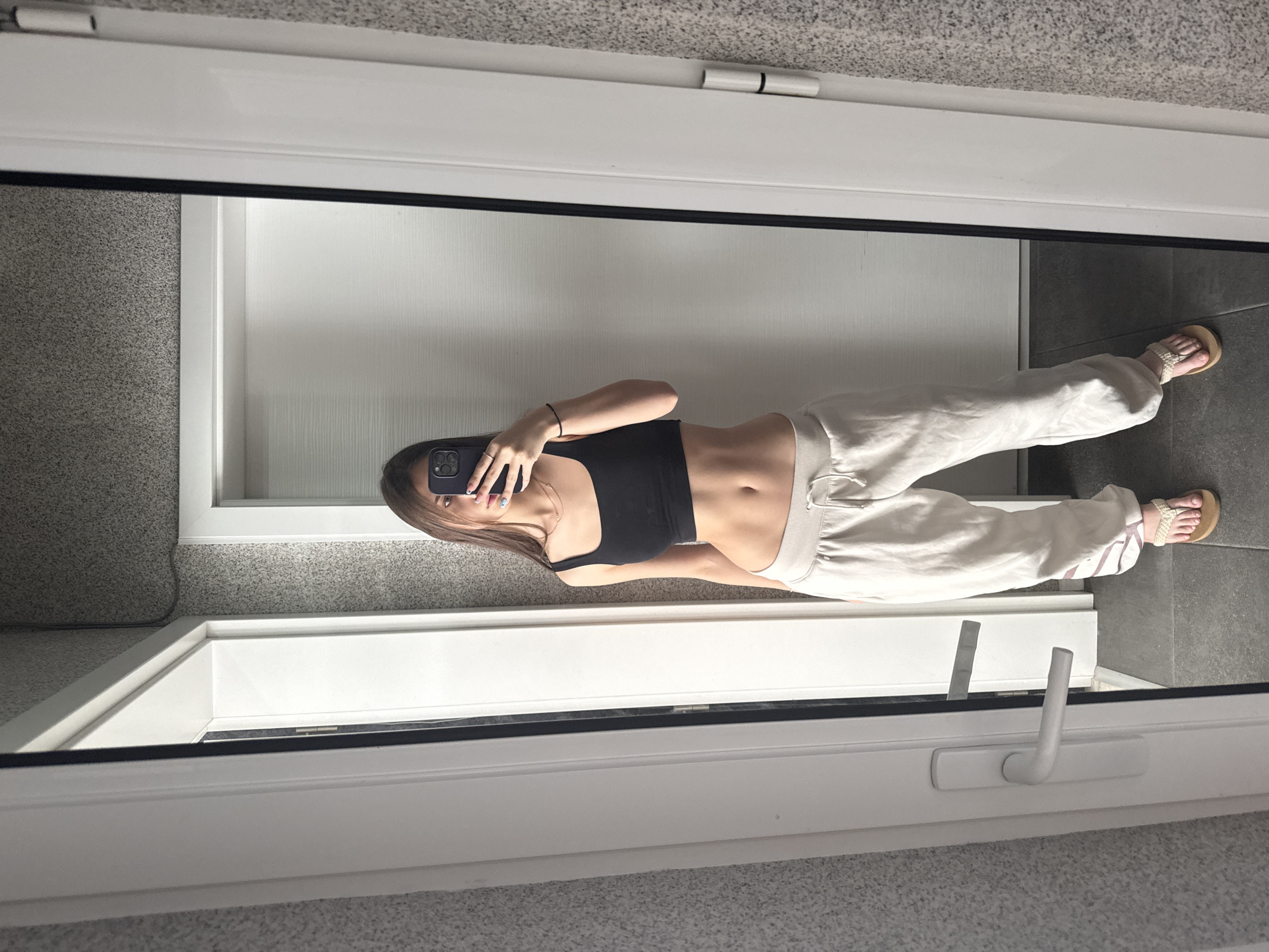 Morning indoor photos captured in Sofia show woman, dog