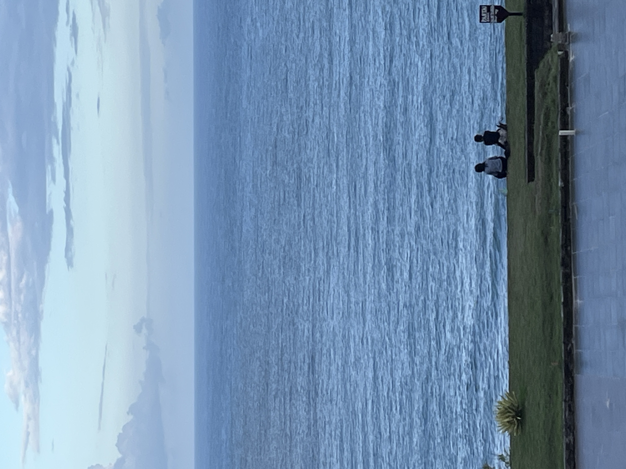 Morning visitors enjoy ocean views at Kuta Selatan cultural park
