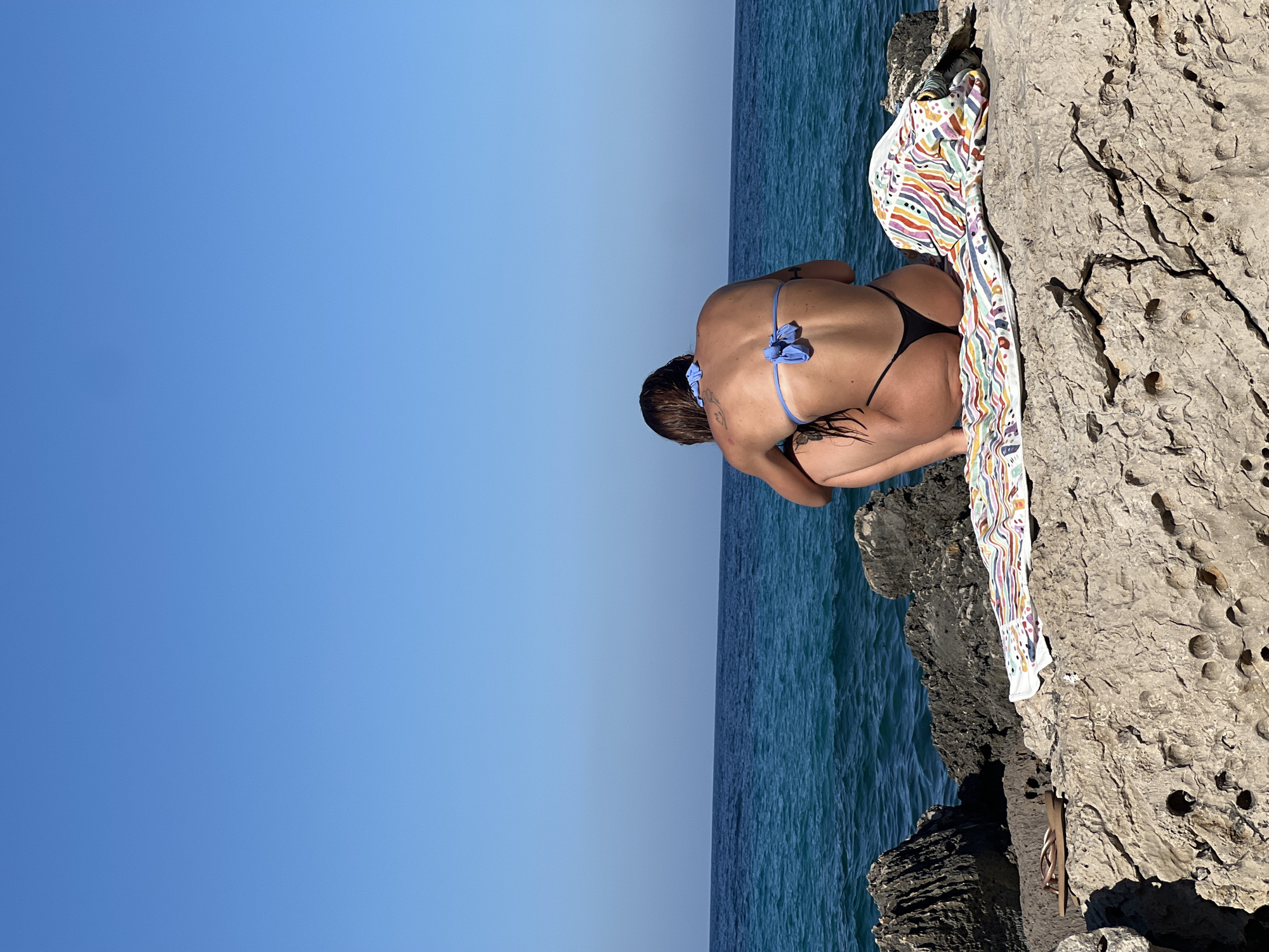 Afternoon on the rocks along Palermo's Mediterranean coast