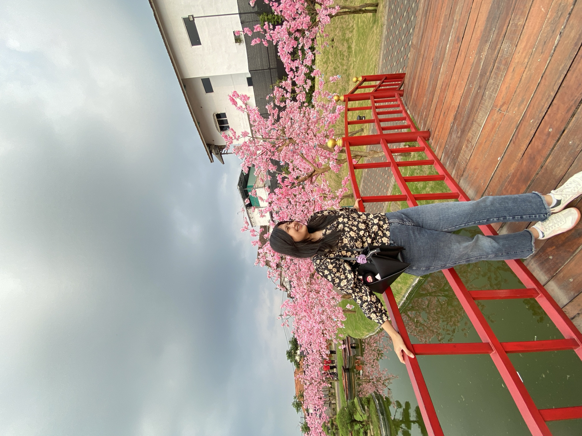 Families visit Japanese-themed park and petting zoo in Prigen