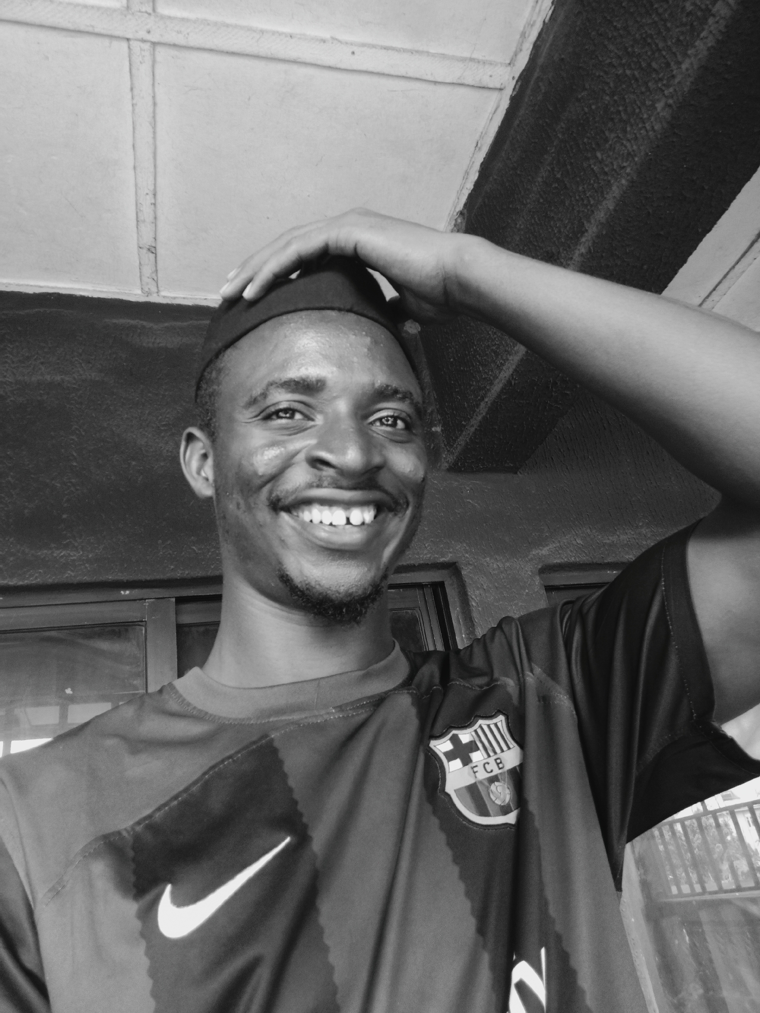 Portrait of smiling young man captured in Onitsha, Nigeria