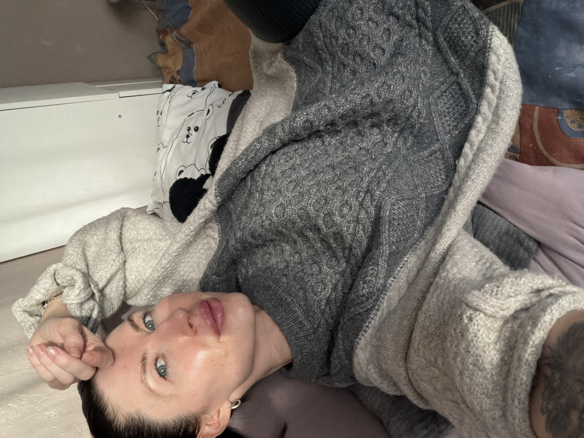 Woman photographed in indoor setting in Perm, Russia