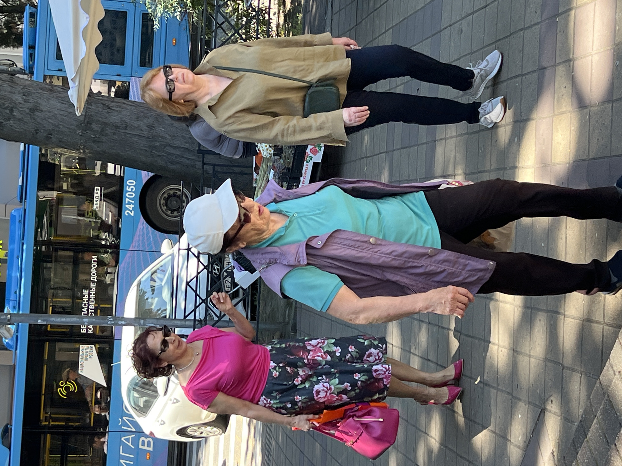 Morning street life documented across downtown Sochi markets and sidewalks