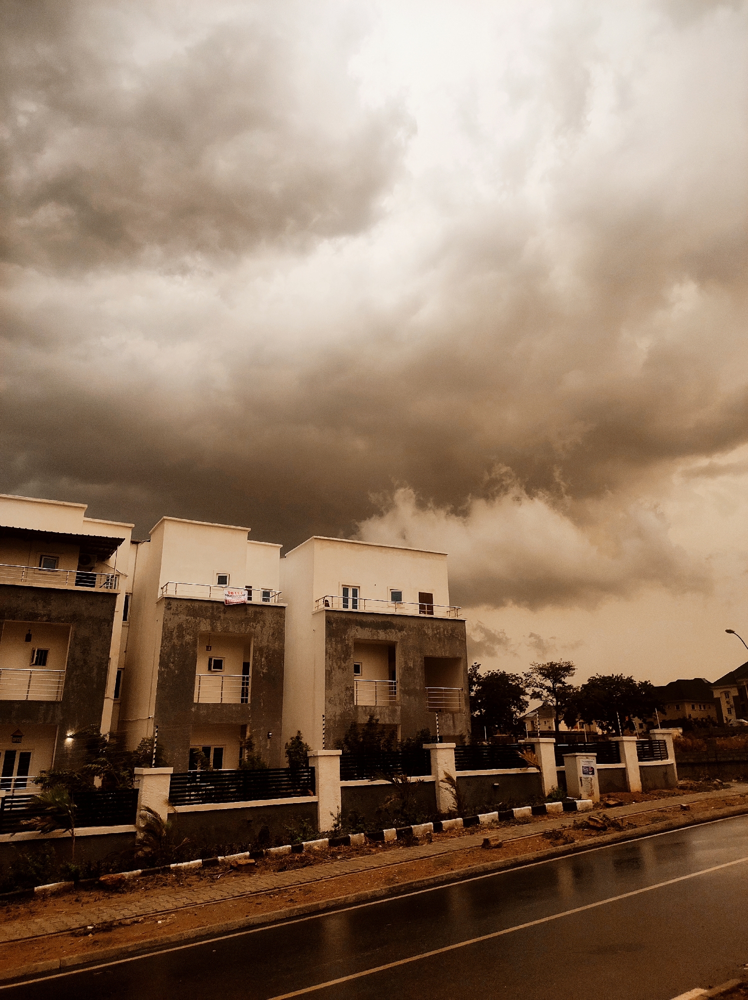 Abuja resident captures stormy afternoon scenes, garden blooms