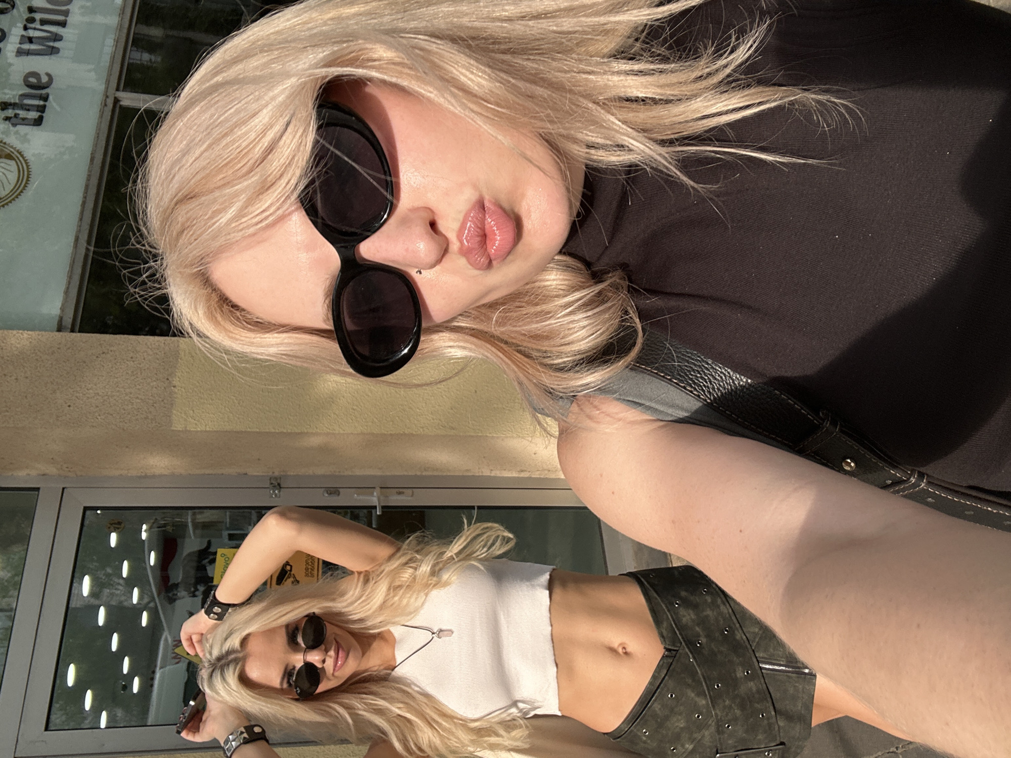 Selfies and street-level ceramics on a Tbilisi afternoon