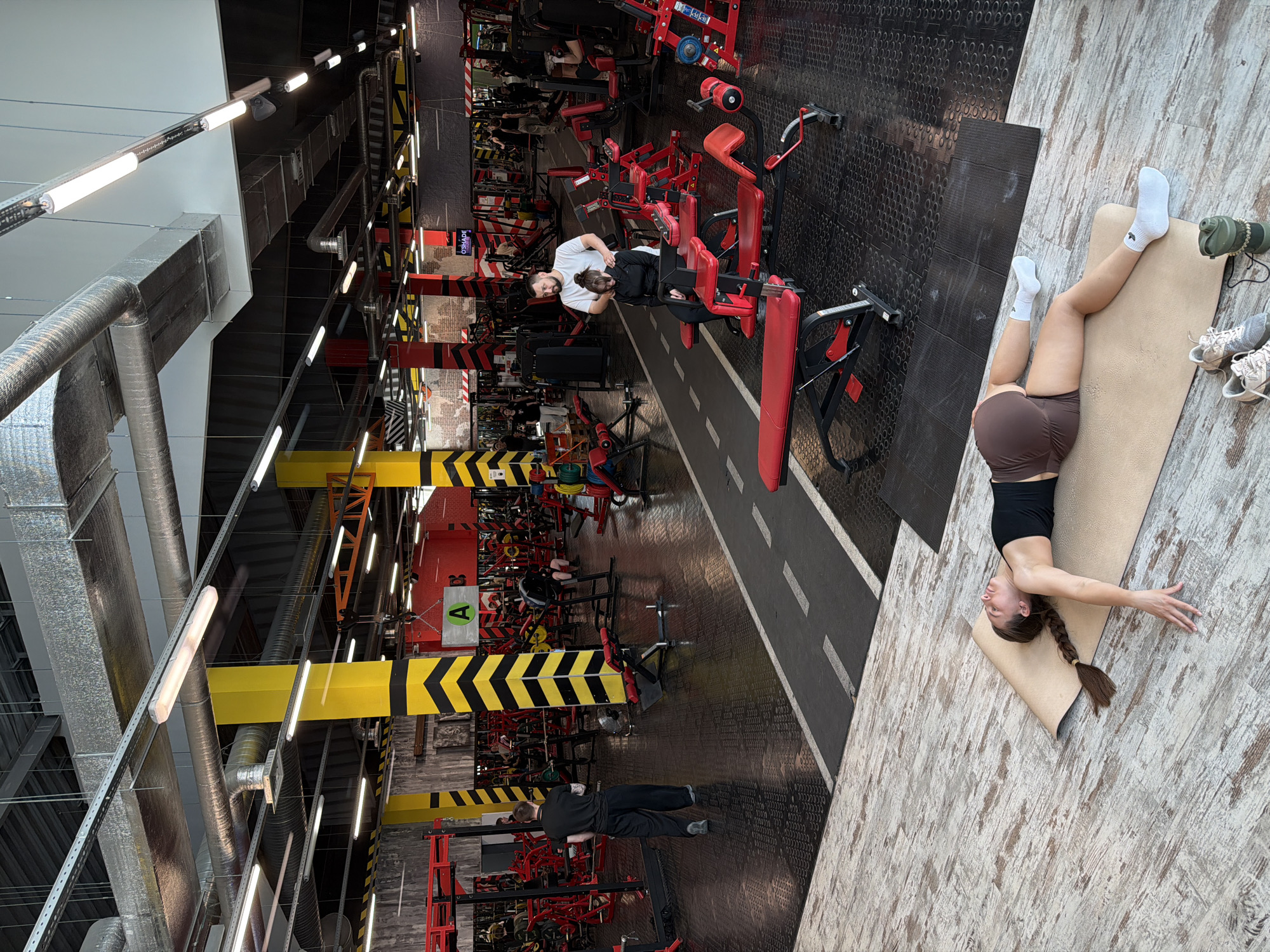 Morning workout session documented at Tyumen gym
