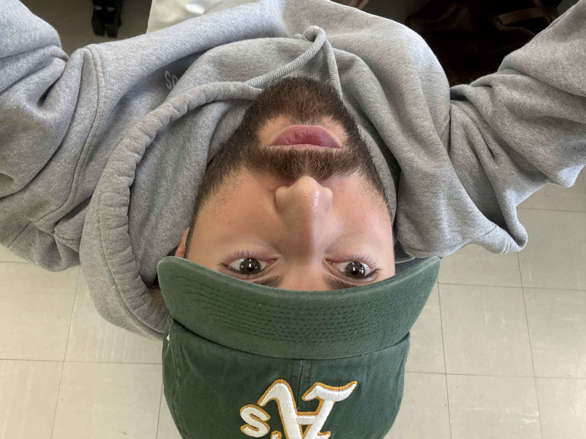 Man takes selfies in Montreal; squirrel spotted nearby