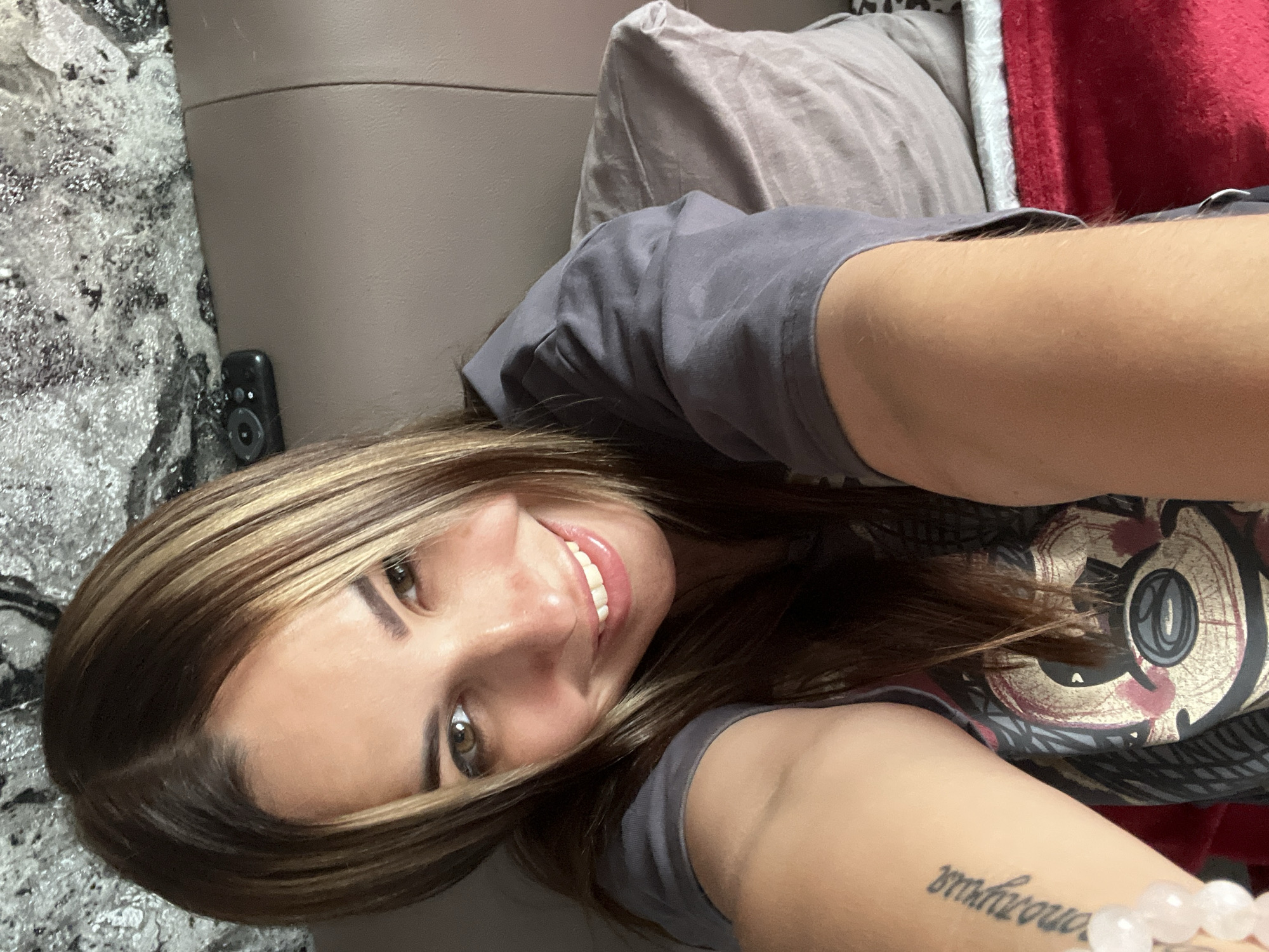Car selfies and prop humor during a casual outing
