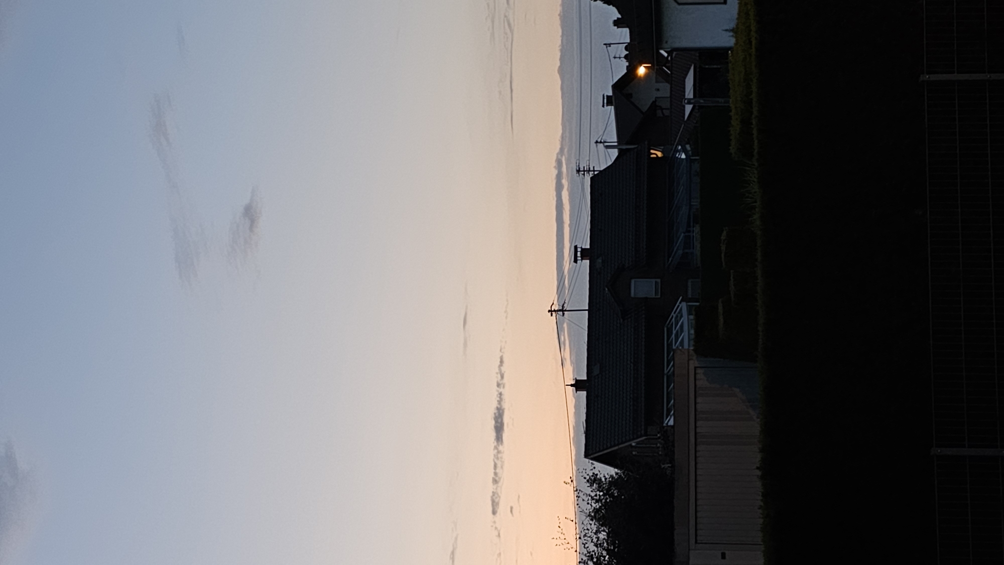 Dusk to dark: a residential corner and its surroundings