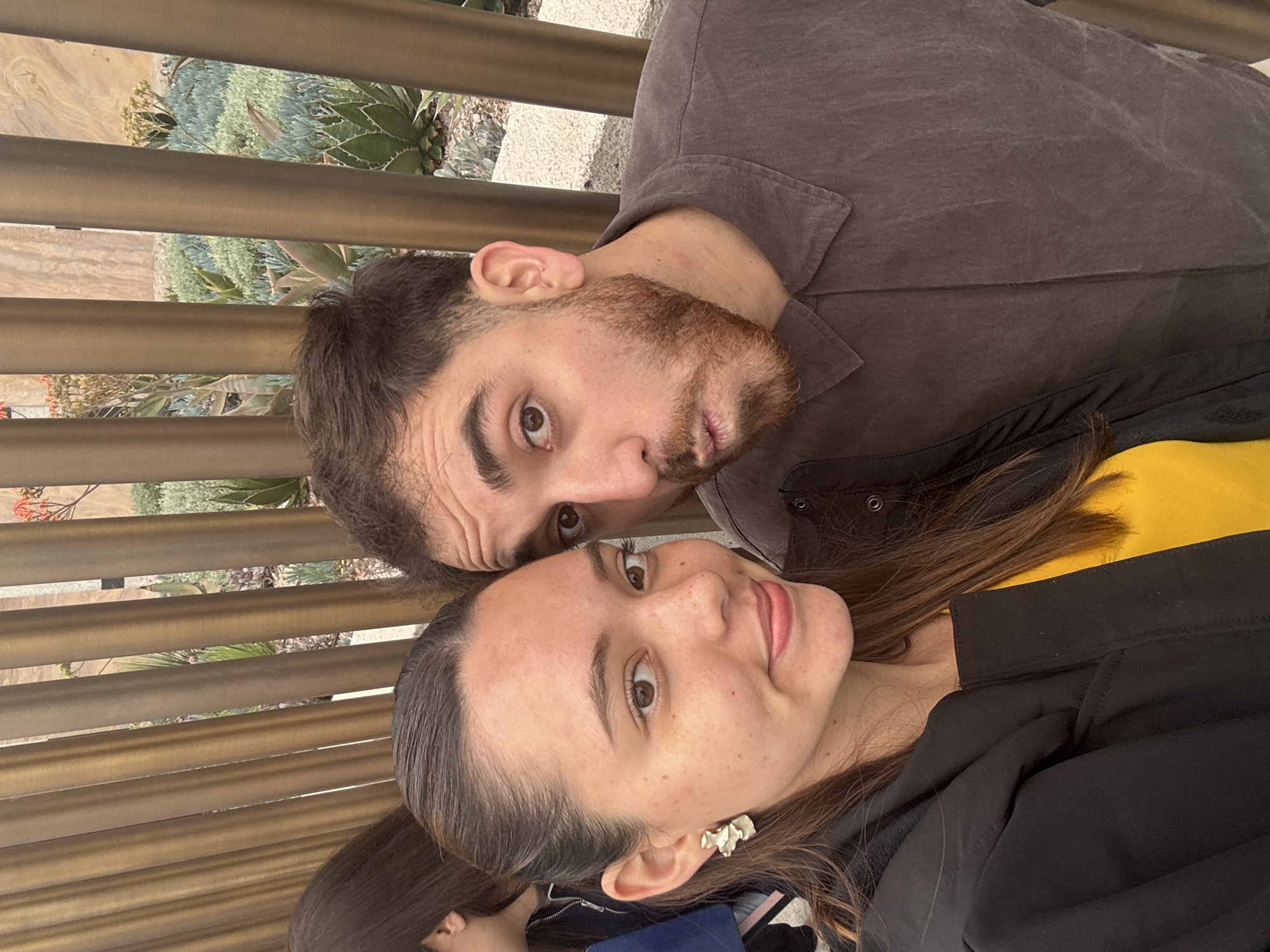 Couple captures selfie portrait in Mexico City