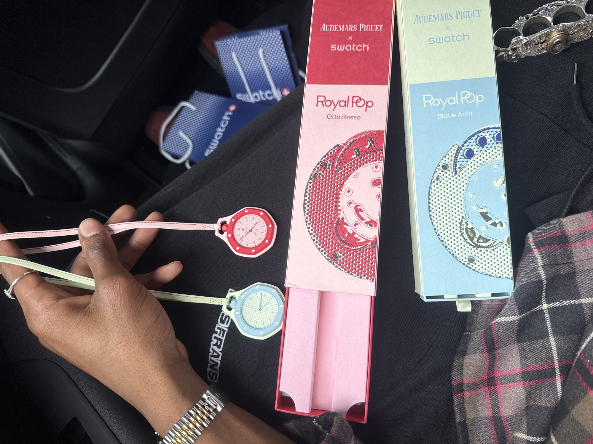 Luxury watch collaboration spotted in London packaging