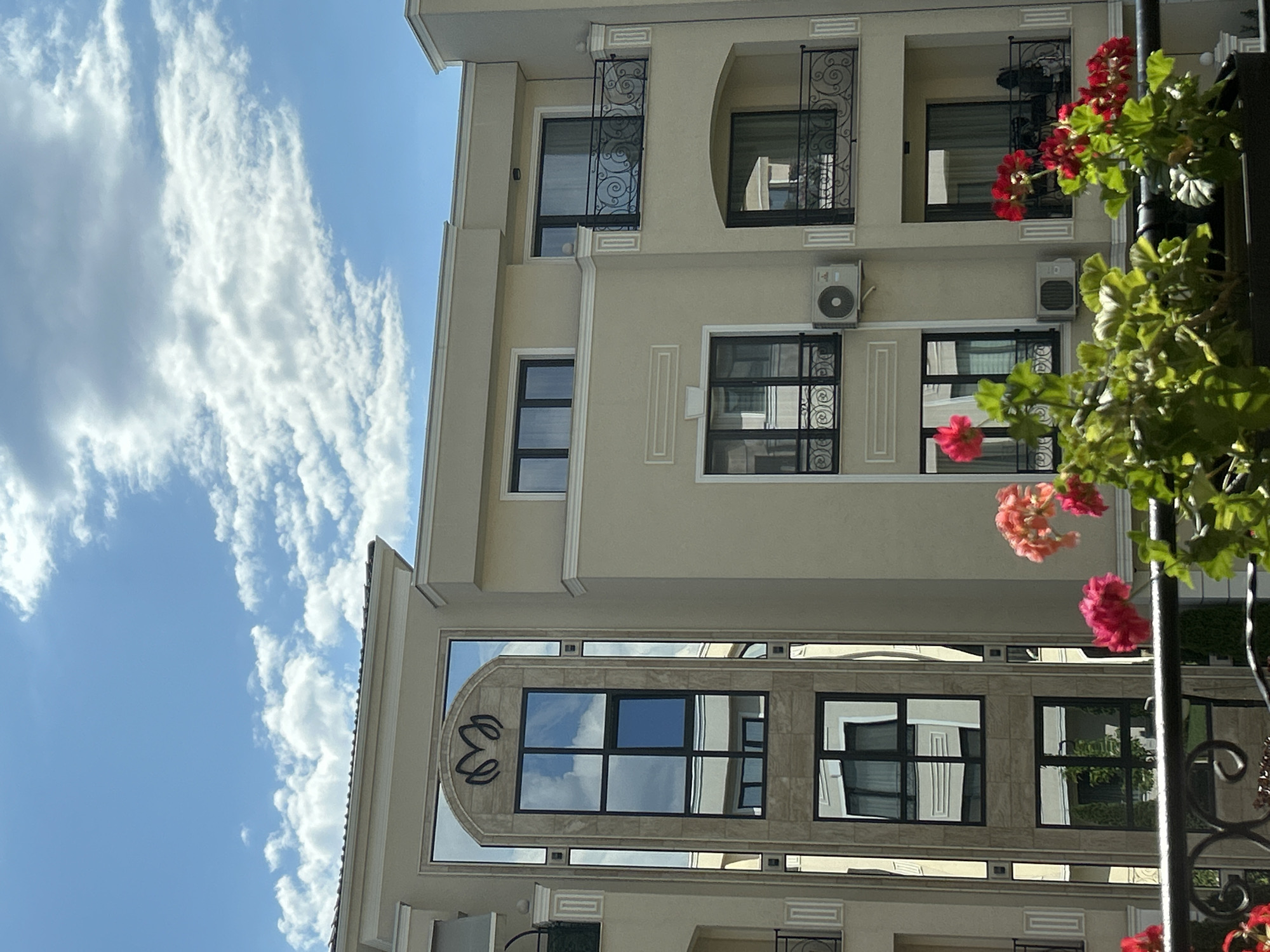Modern Plovdiv apartment building, inside and out